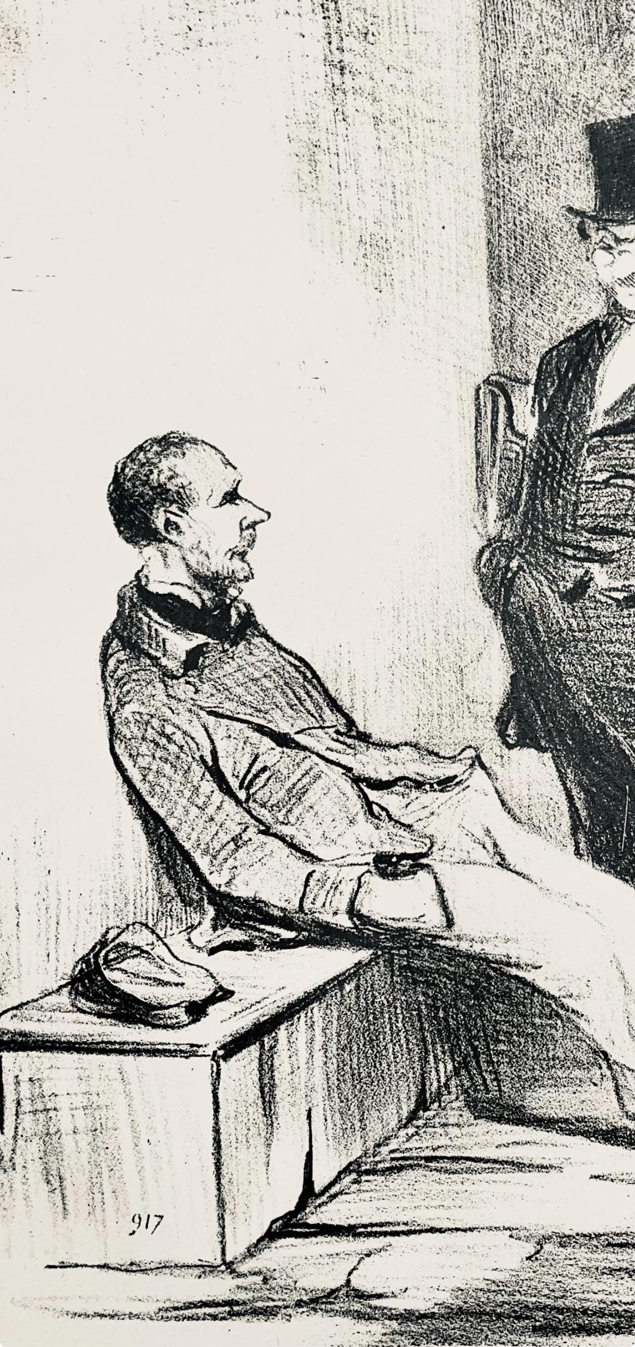 Lithograph - Honor Daumier - Composition - Law and Justice - 4