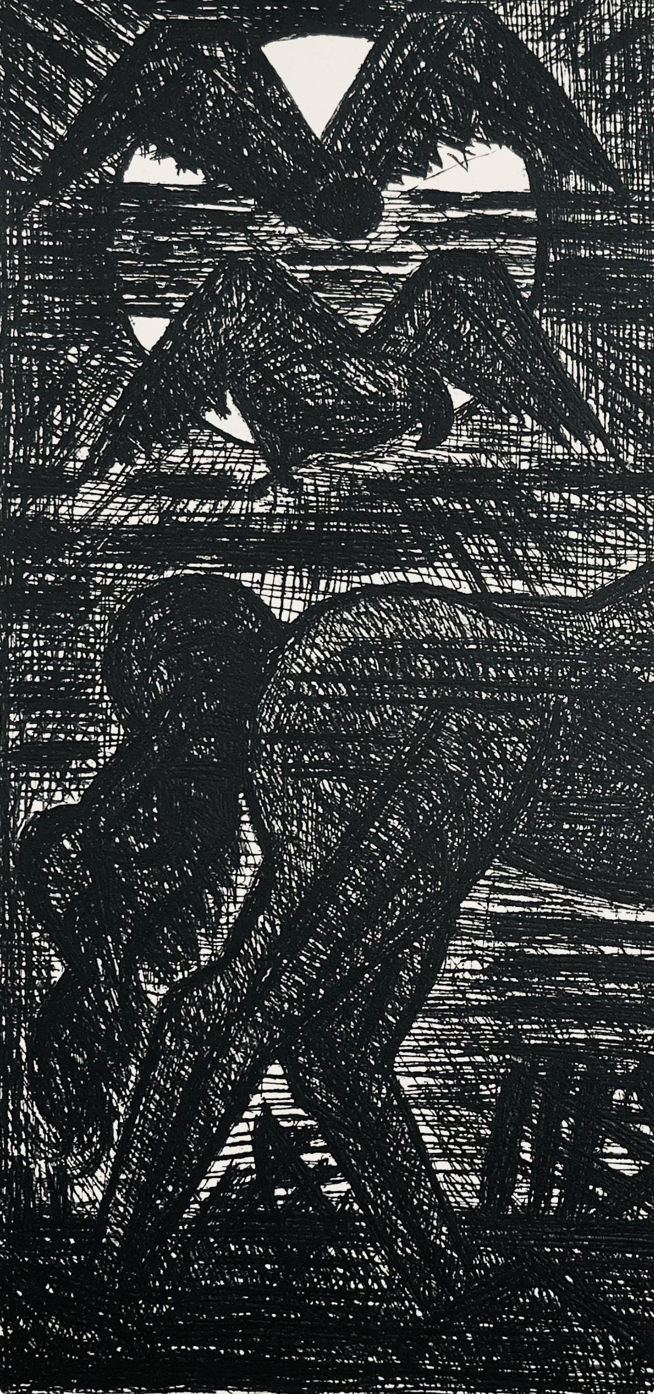 Etching - Marcel Gromaire - Prsages - Cheval Noir Et Oiseaux De Nuit - Scne IX - Shakespeare - - 5