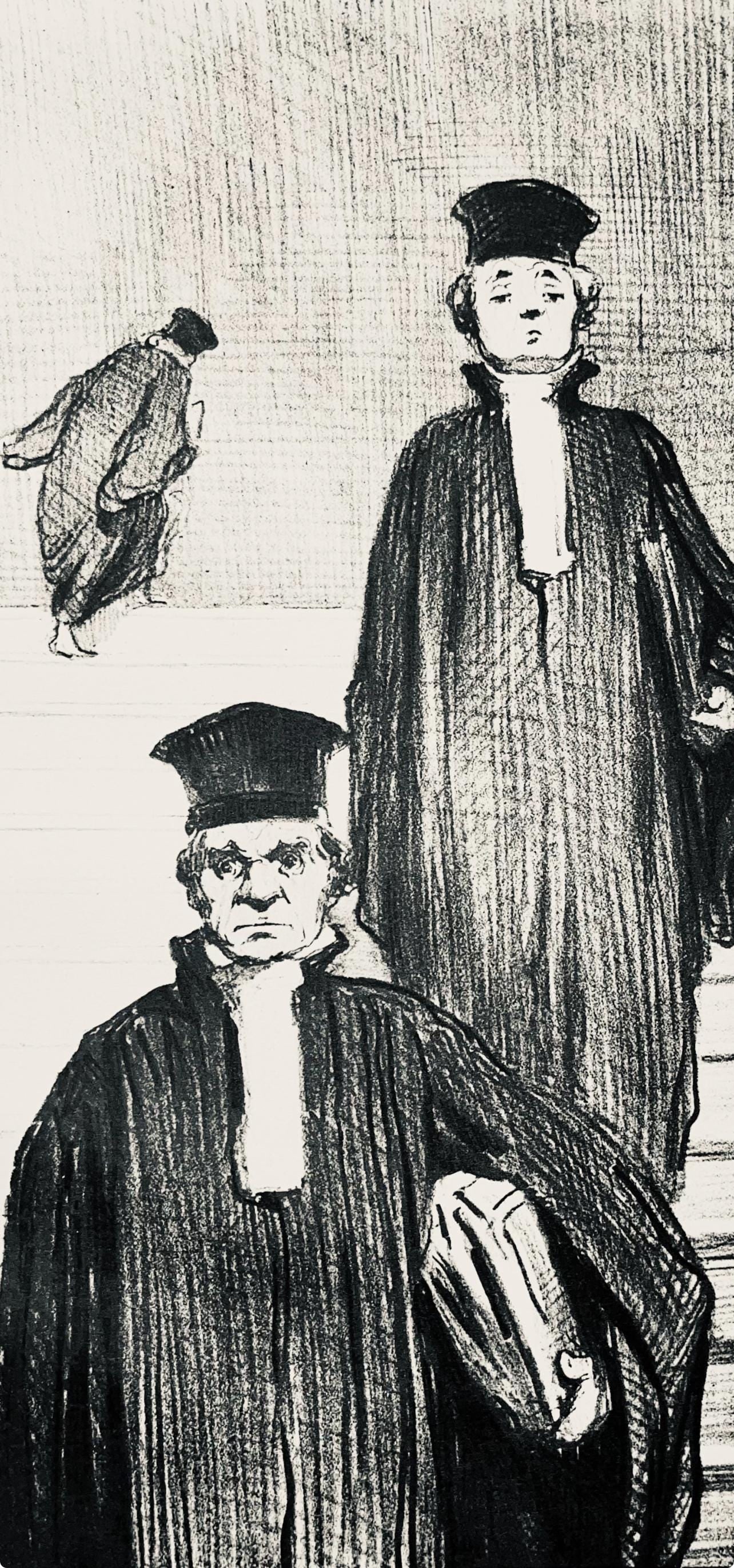 Lithograph - Honor Daumier - Composition - Law and Justice - 2