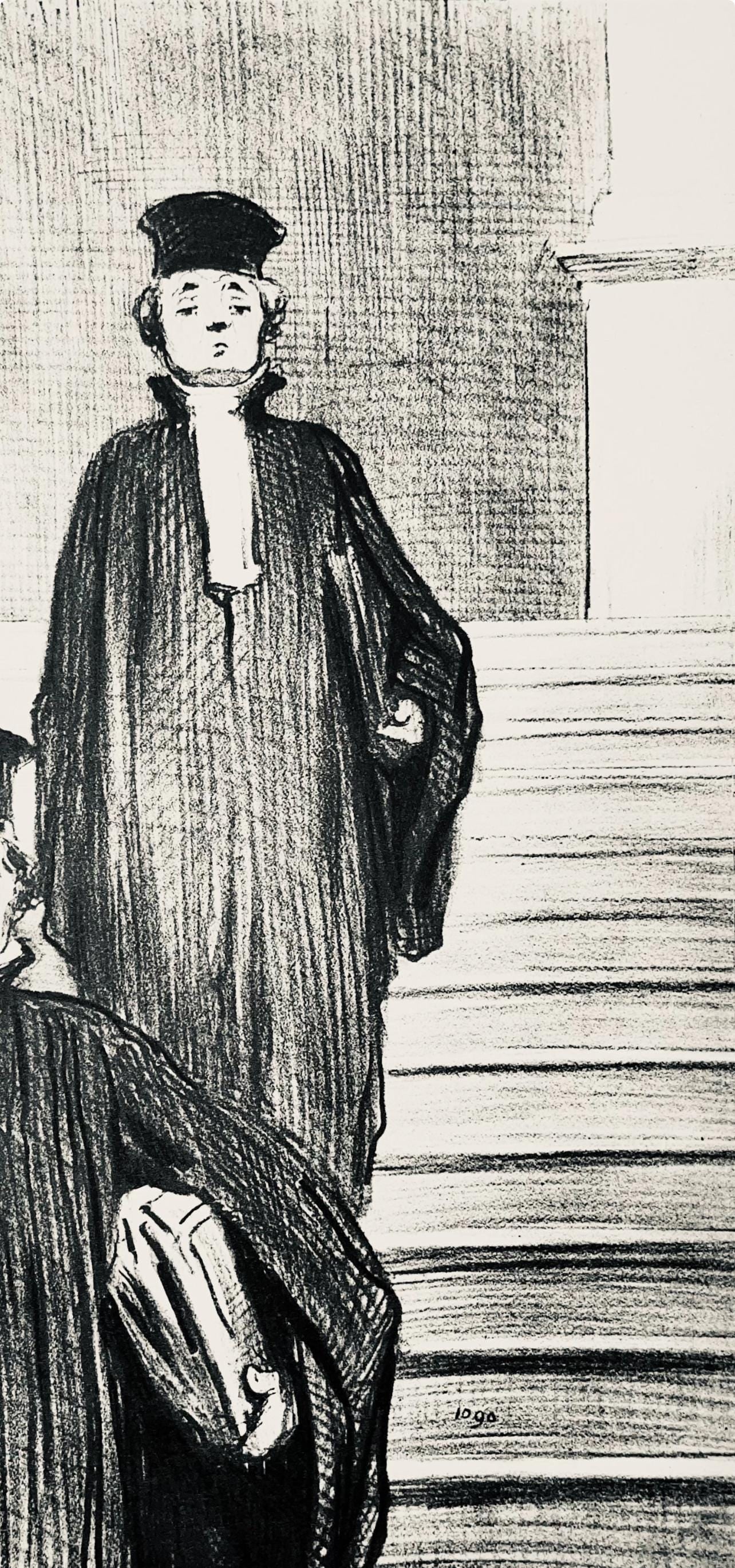 Lithograph - Honor Daumier - Composition - Law and Justice - 3