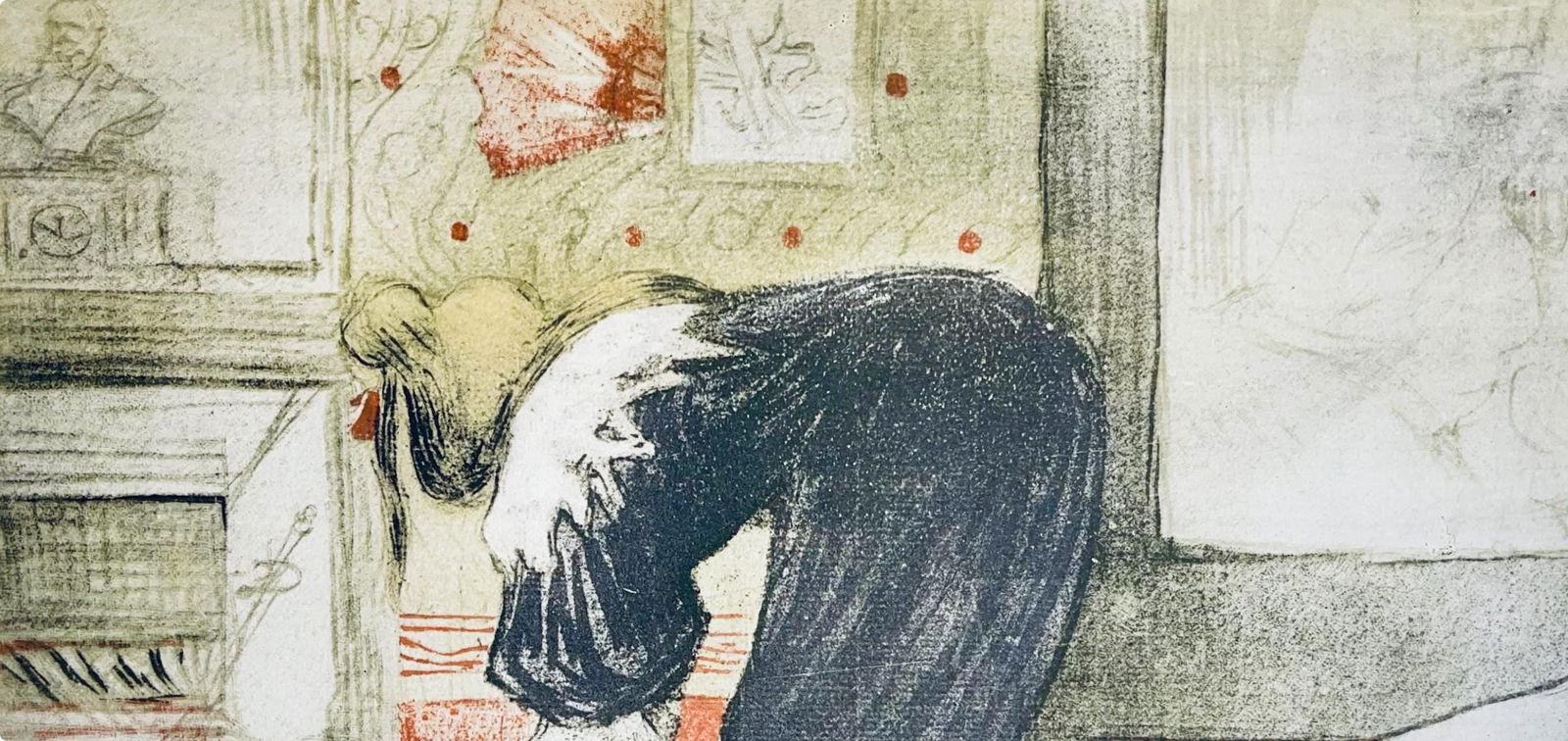 Lithograph - Henri de Toulouse-Lautrec - Composition - Images de Lautrec - 21 Planches en Couleurs - 4