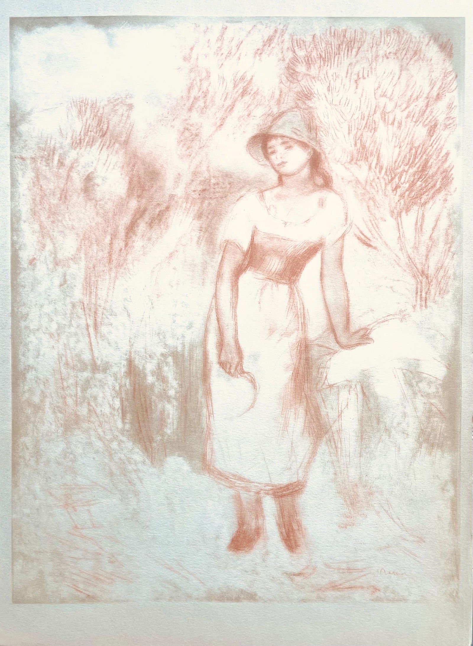 Lithograph - Pierre-Auguste Renoir - Composition - Seize Aquarelles et Sanguines de Renoir - 5