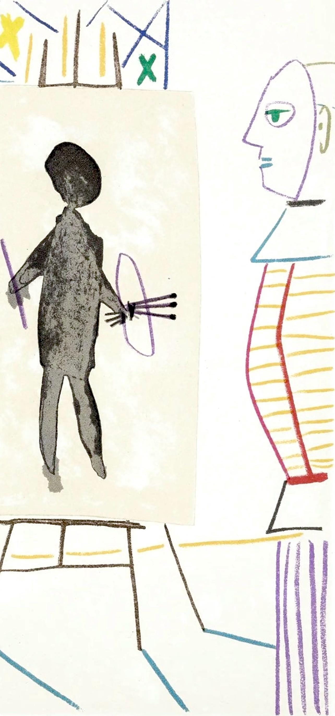 Lithograph - Pablo Picasso - Composition - La Comdie Humaine - Verve - Revue Artistique et Littraire - 4