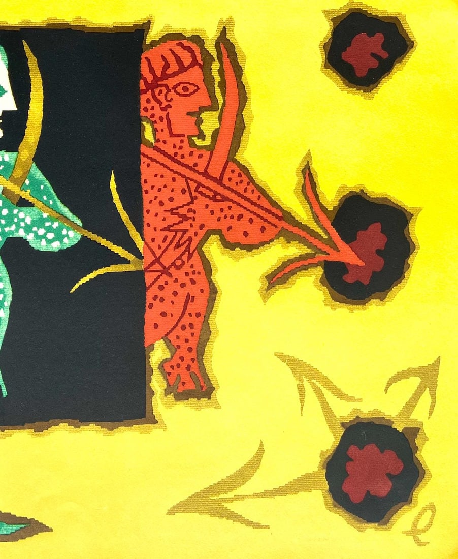 Lithograph - Jean Lurat - Le Sagitaire (Sagittarius) - Les Signes du zodiaque - 3