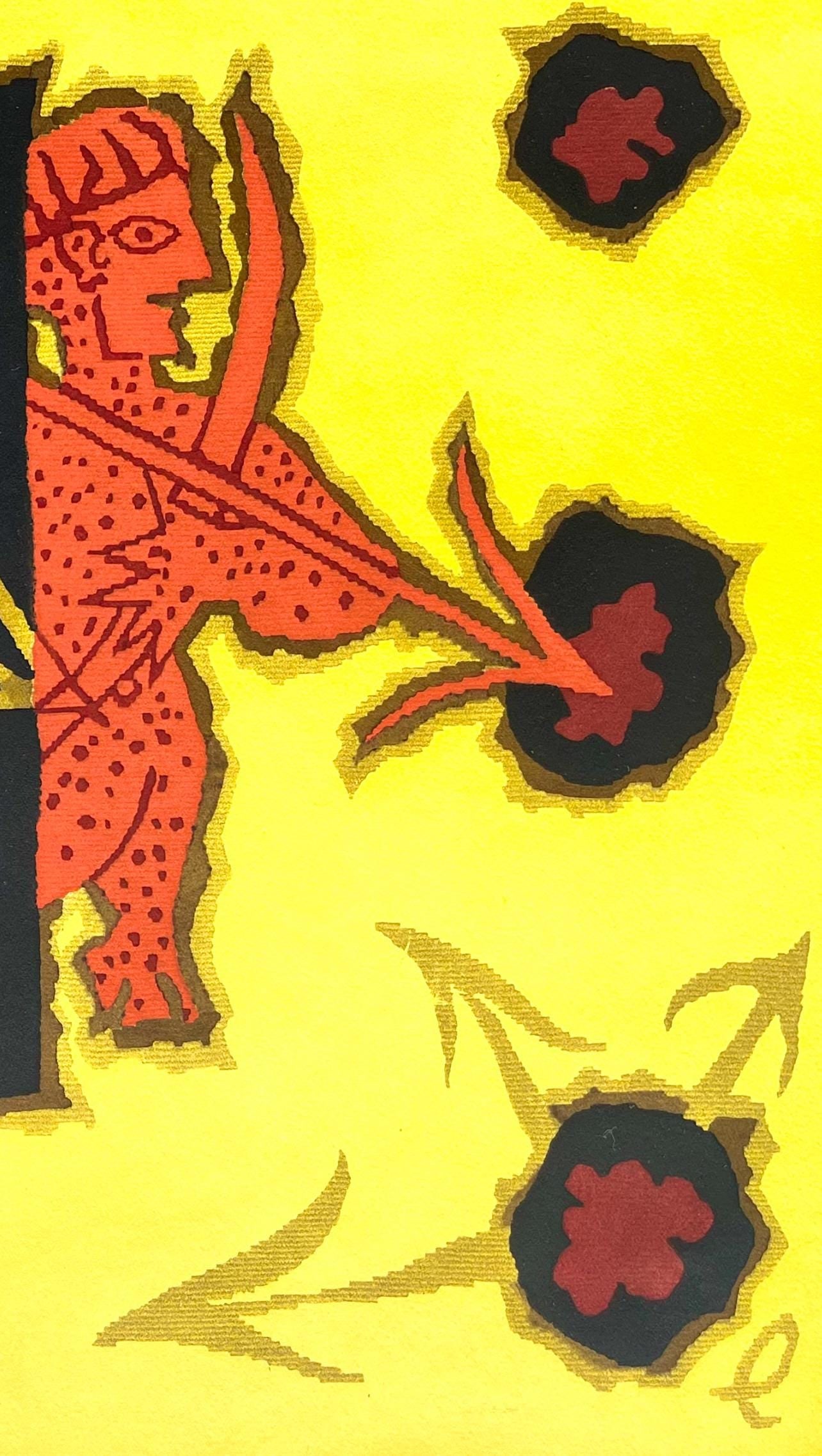 Lithograph - Jean Lurat - Le Sagitaire (Sagittarius) - Les Signes du zodiaque - 5