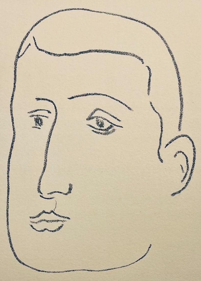 Lithograph - Henri Matisse - Composition (Duthuit 31) - Apollinaire - 2