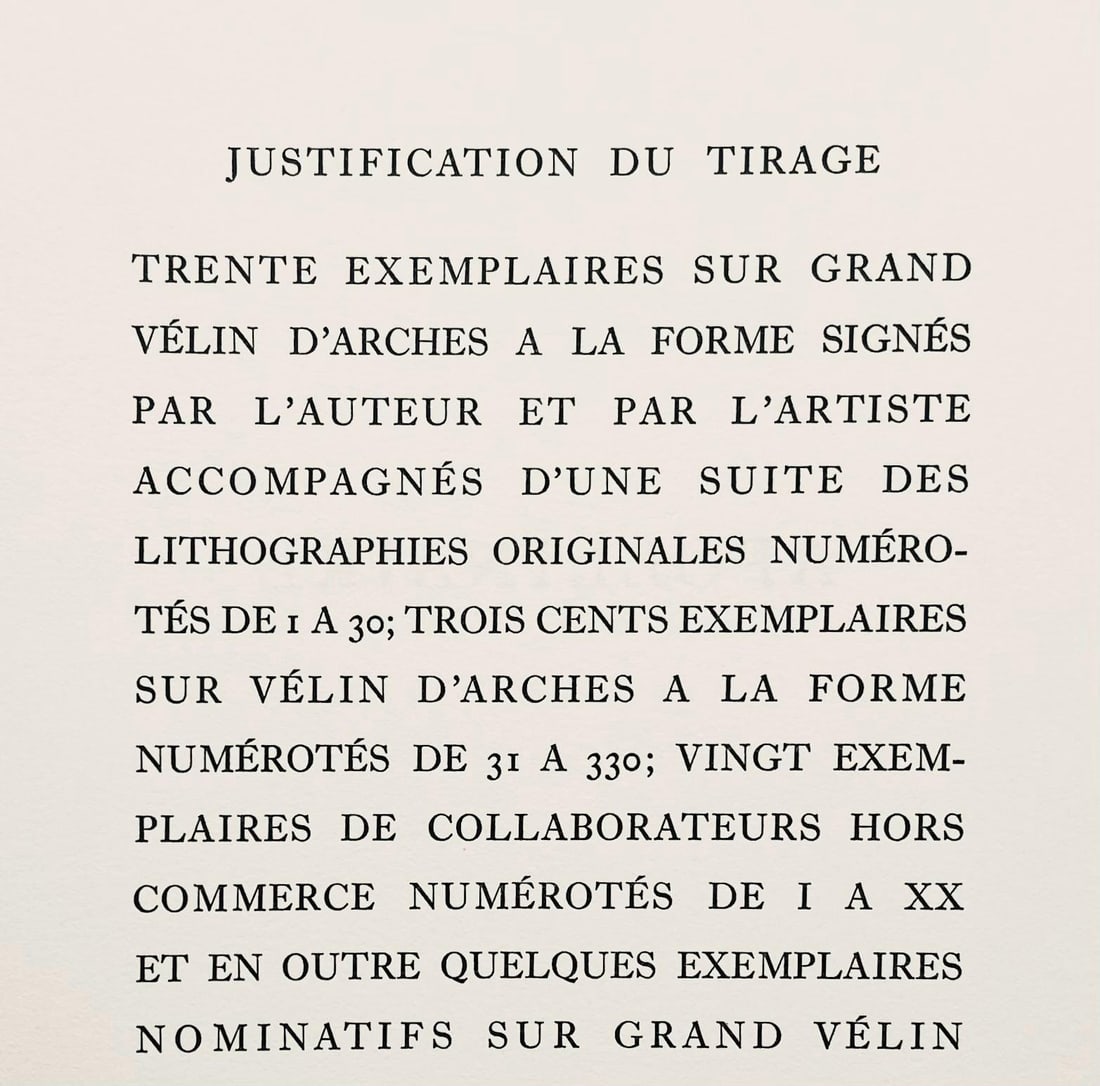 Lithograph - Henri Matisse - Composition (Duthuit 31) - Apollinaire - 7