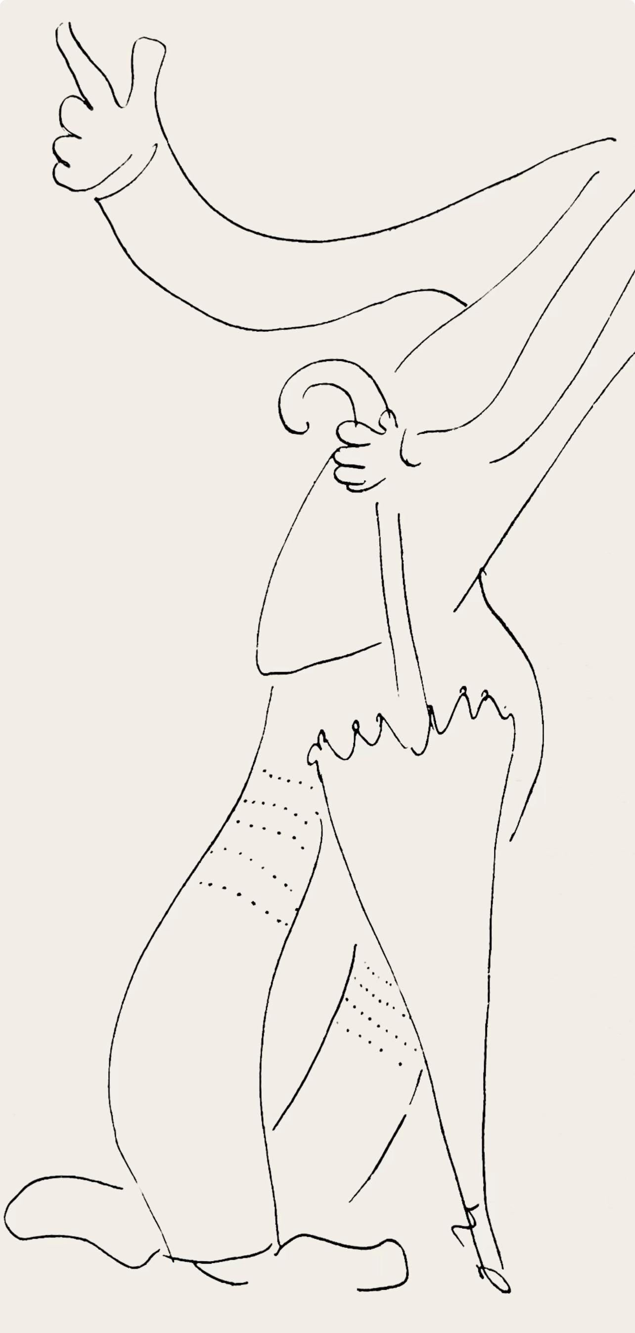 Lithograph - Marc Chagall - Composition - Suite Provinciale avec 92 dessins indits de Marc Chagall - 4