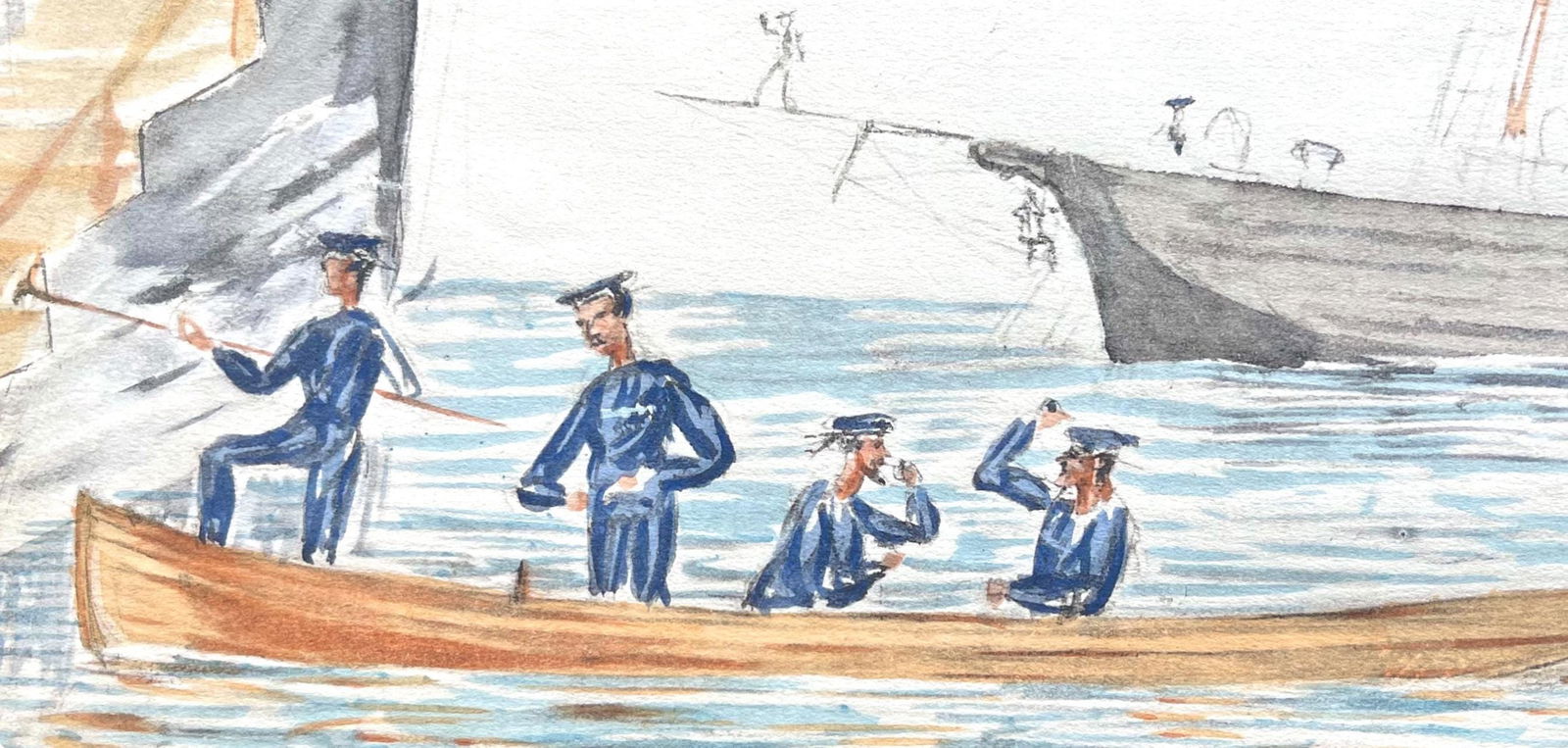 Lithograph - Henri de Toulouse-Lautrec - Composition - Toulouse-Lautrec - Album De Marine - 3