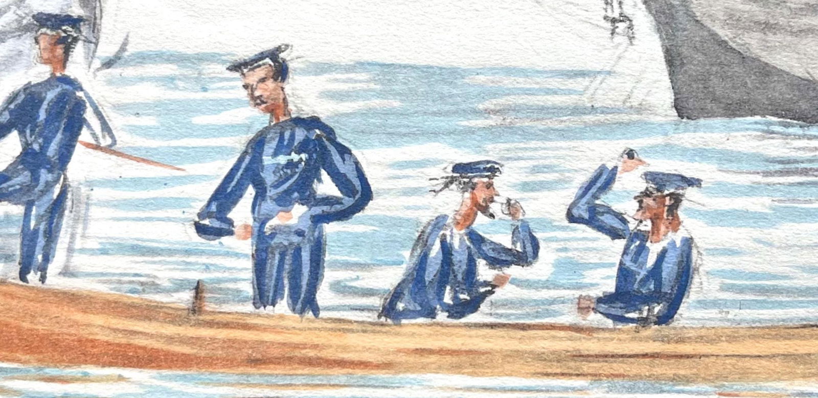 Lithograph - Henri de Toulouse-Lautrec - Composition - Toulouse-Lautrec - Album De Marine - 5