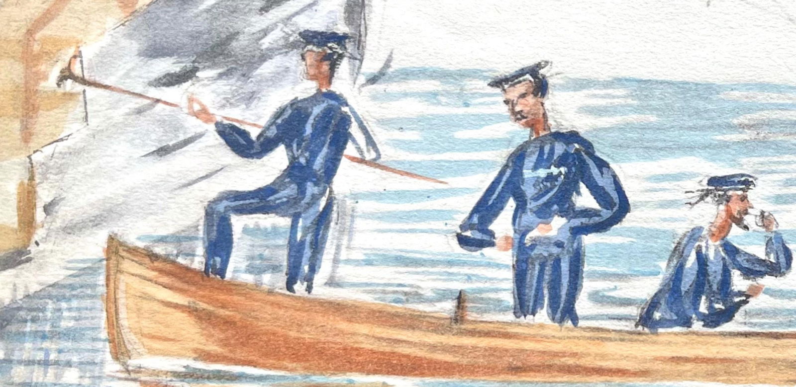 Lithograph - Henri de Toulouse-Lautrec - Composition - Toulouse-Lautrec - Album De Marine - 6