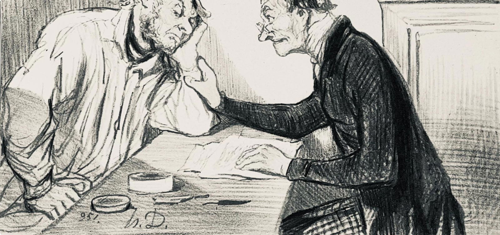 Lithograph - Honor Daumier - Composition - Law and Justice - 4