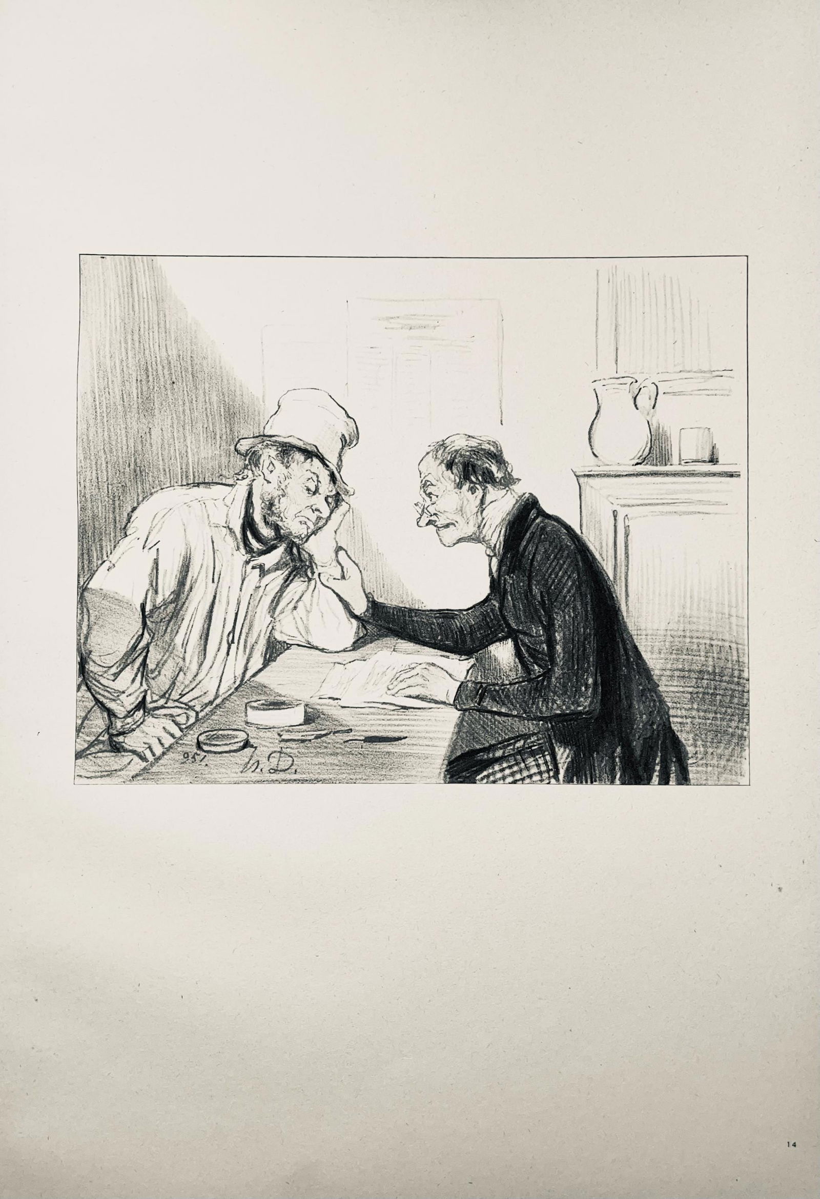 Lithograph - Honor Daumier - Composition - Law and Justice - 5