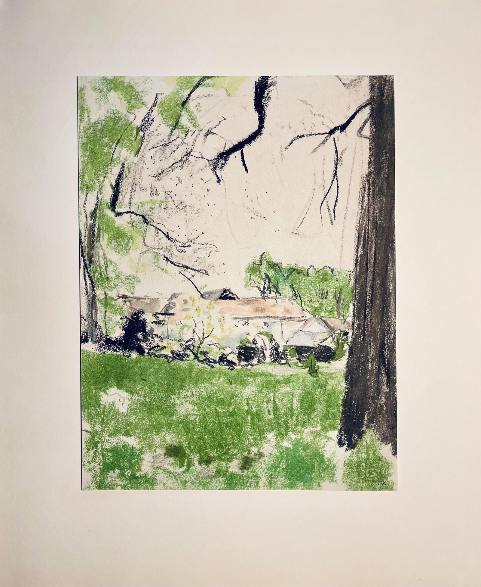 Lithograph - douard Vuillard - Composition - Vuillard - Douze Pastels - 5