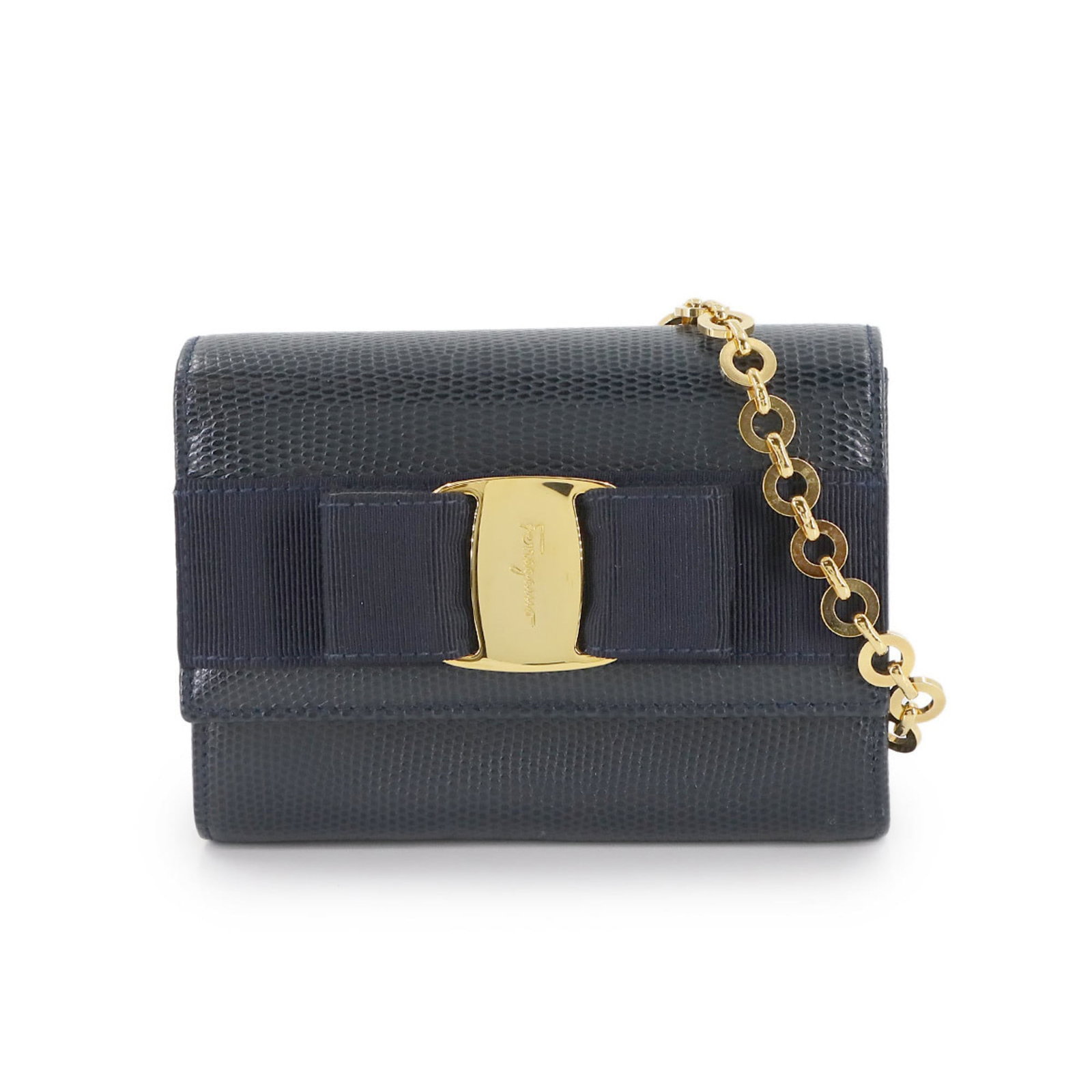 Leather Salvatore Ferragamo Shoulder Bag (1 of 10)