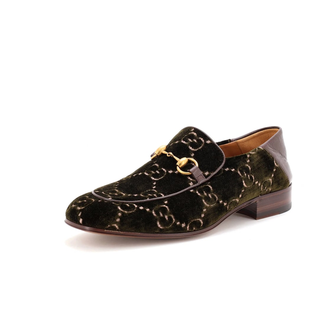 Velvet Gucci Men's Jordaan Loafers GG (1 of 5)