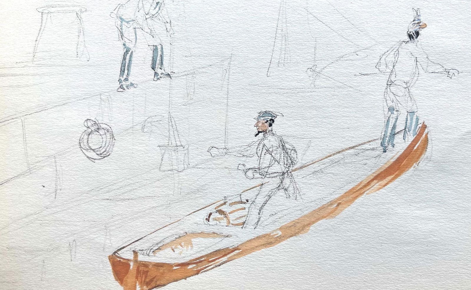 Lithograph - Henri de Toulouse-Lautrec - Composition - Toulouse-Lautrec - Album De Marine - 2