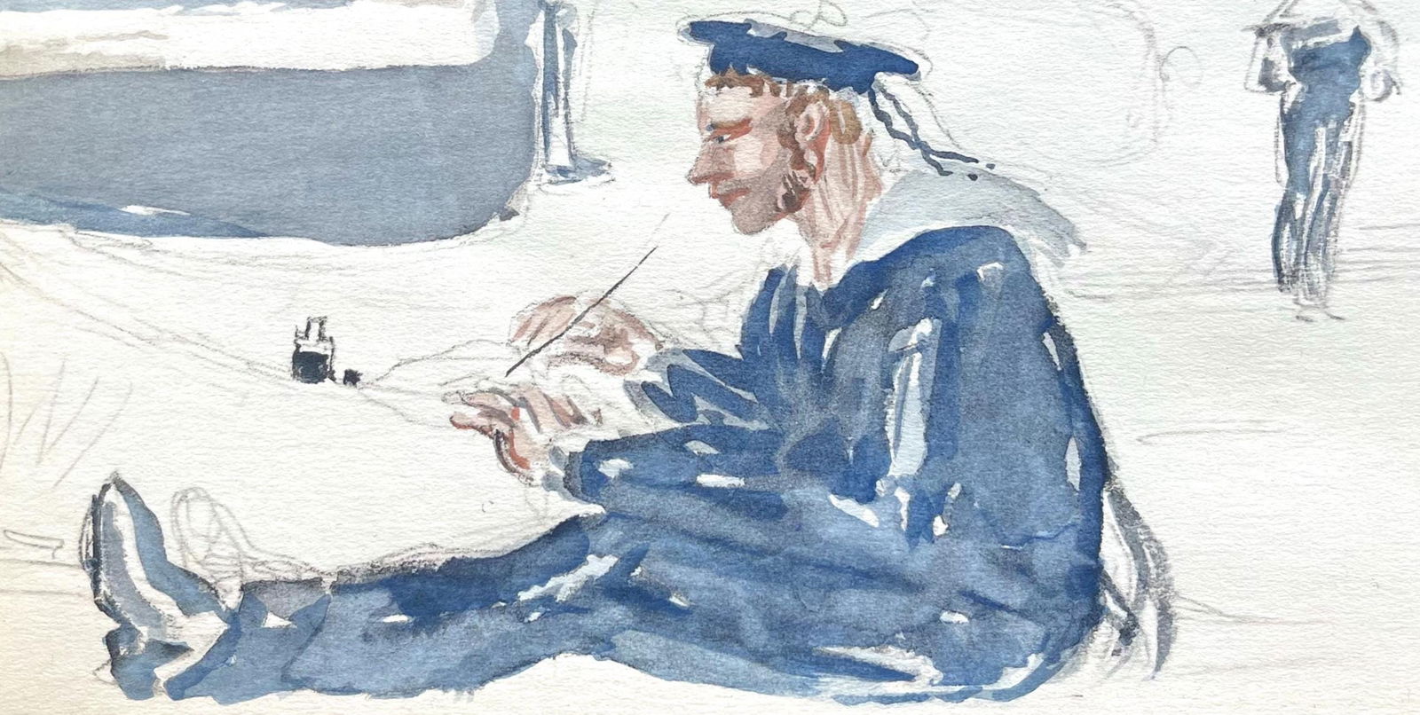 Lithograph - Henri de Toulouse-Lautrec - Composition - Toulouse-Lautrec - Album De Marine - 2