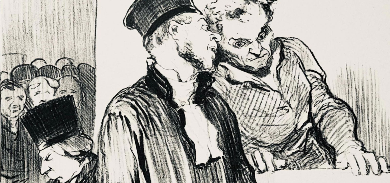 Lithograph - Honor Daumier - Composition - Law and Justice - 2
