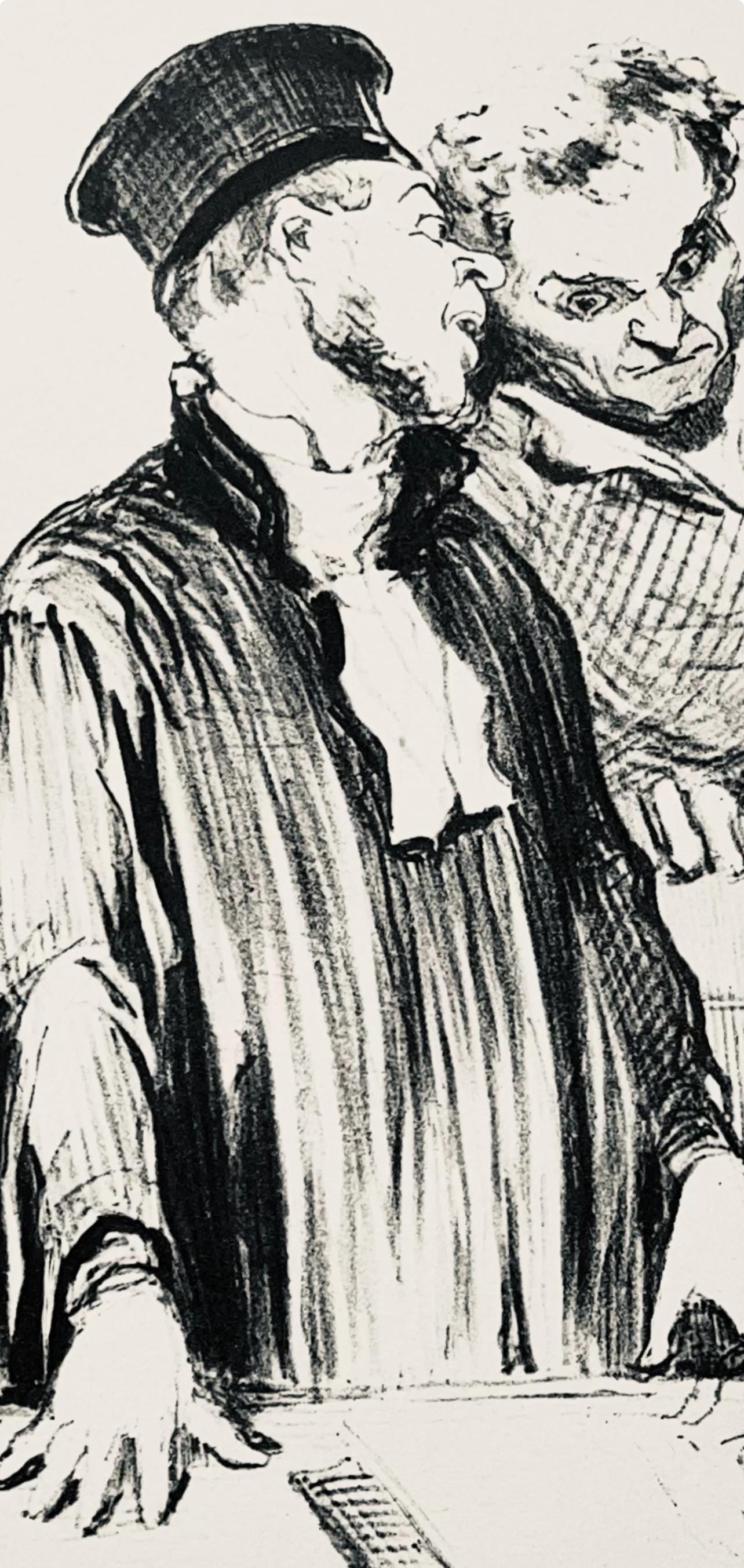 Lithograph - Honor Daumier - Composition - Law and Justice - 3