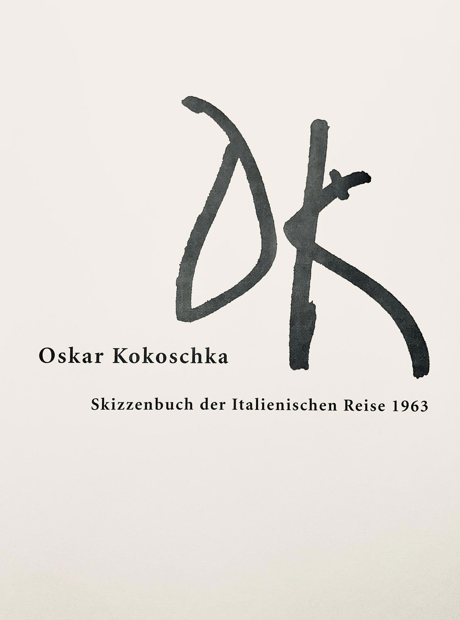 Lithograph - Oskar Kokoschka - Composition - Skizzenbuch der Italienischen Reise 1963 - 5