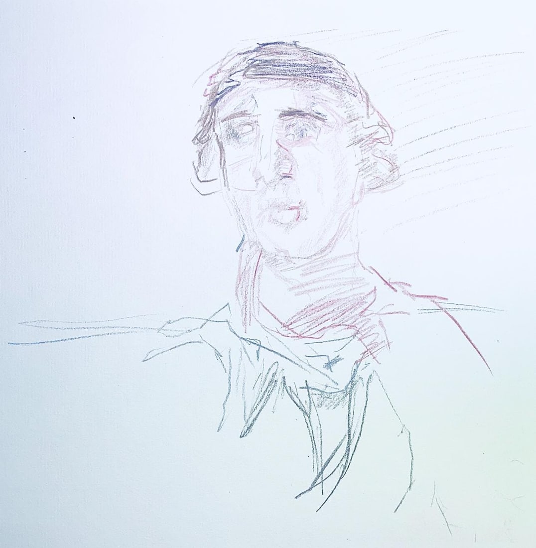 Lithograph - Oskar Kokoschka - Composition - Skizzenbuch der Italienischen Reise 1963 (1 of 8)