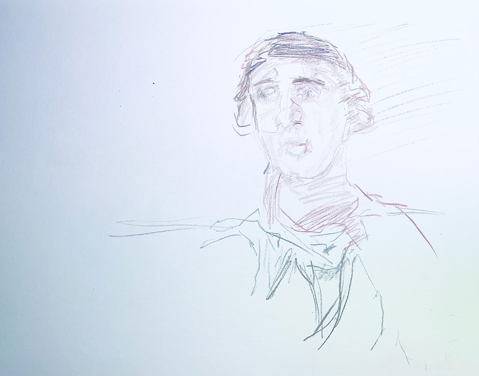 Lithograph - Oskar Kokoschka - Composition - Skizzenbuch der Italienischen Reise 1963 - 4