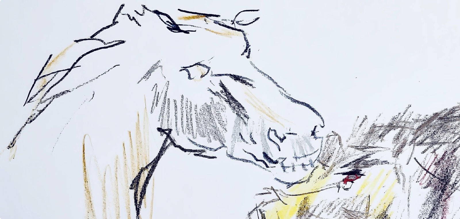 Lithograph - Oskar Kokoschka - Composition - Skizzenbuch der Italienischen Reise 1963 - 3