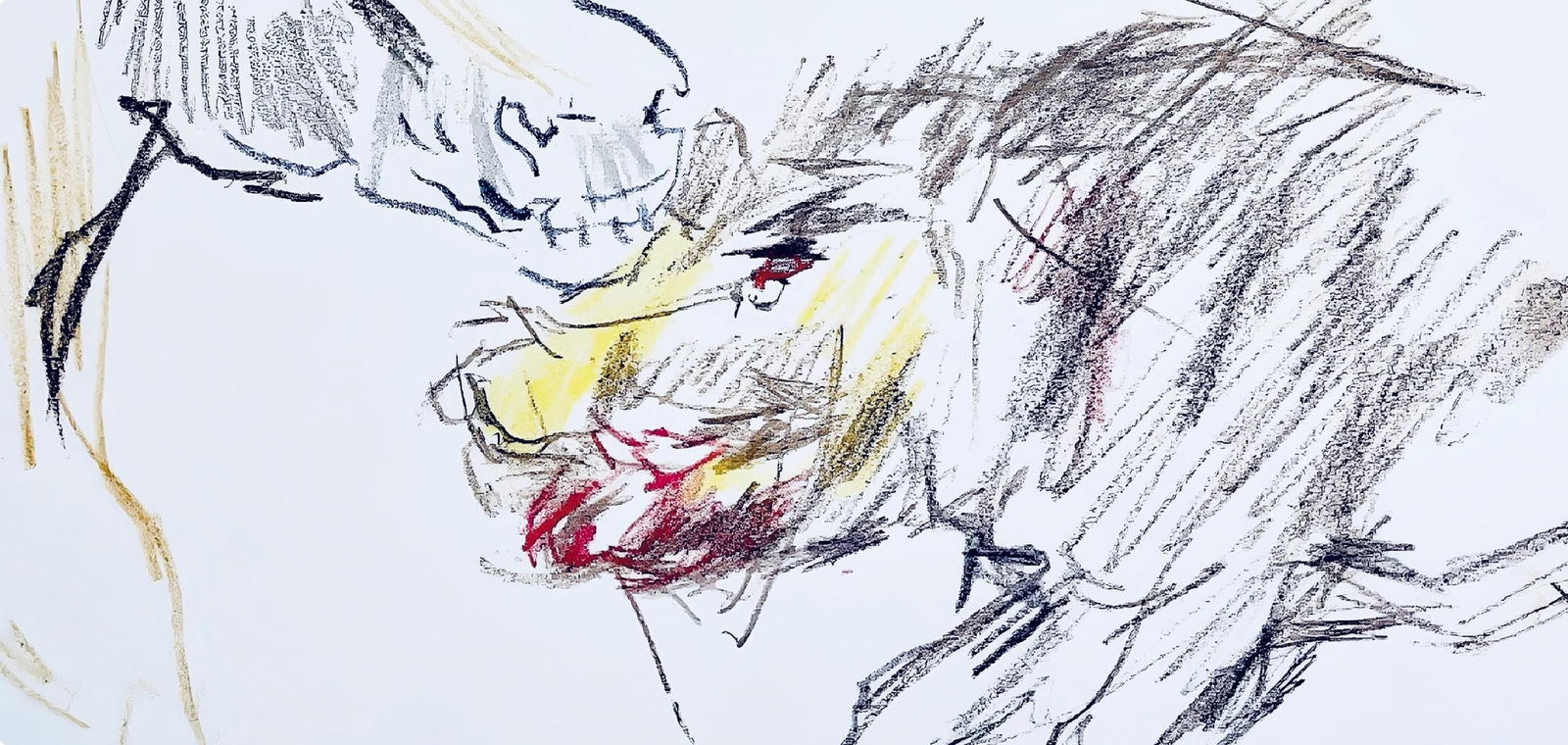 Lithograph - Oskar Kokoschka - Composition - Skizzenbuch der Italienischen Reise 1963 - 4