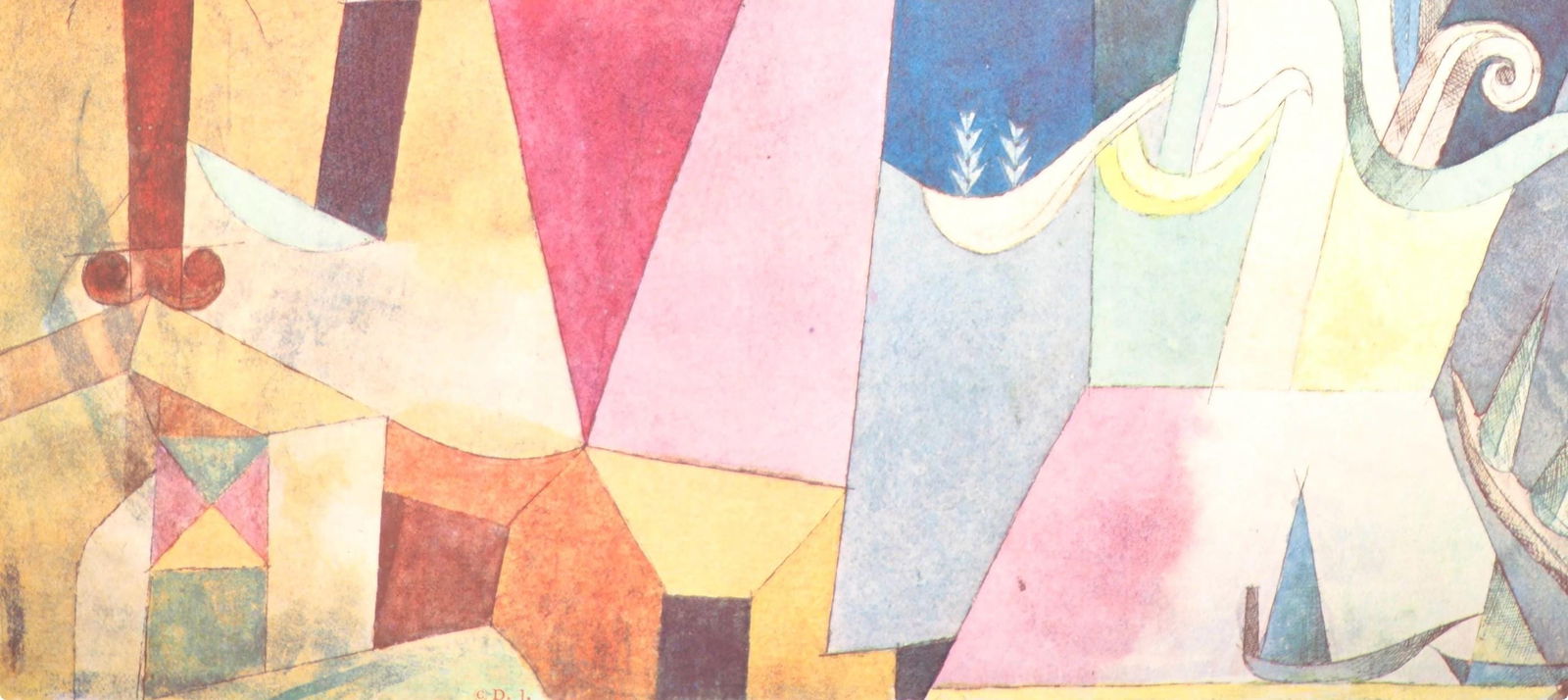 1964 - Paul Klee - Landschaft mit den sobwarzes Sanden - 12 aquarelles - Lithograph and Pochoir - 3