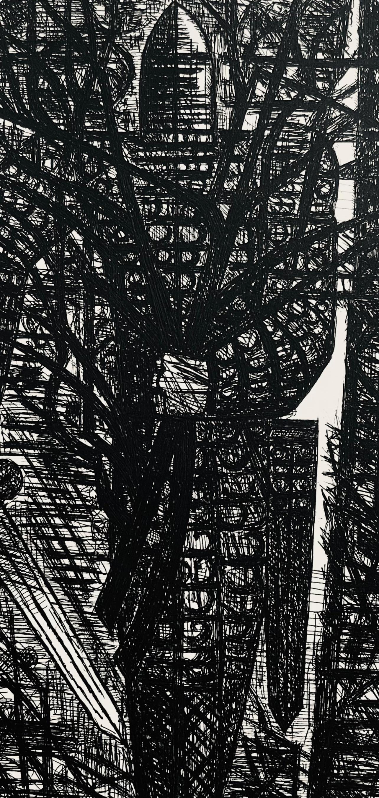 Etching - Marcel Gromaire - La Foret En Marche - Scne XXIII - Shakespeare - Macbeth - Eaux-fortes - 2