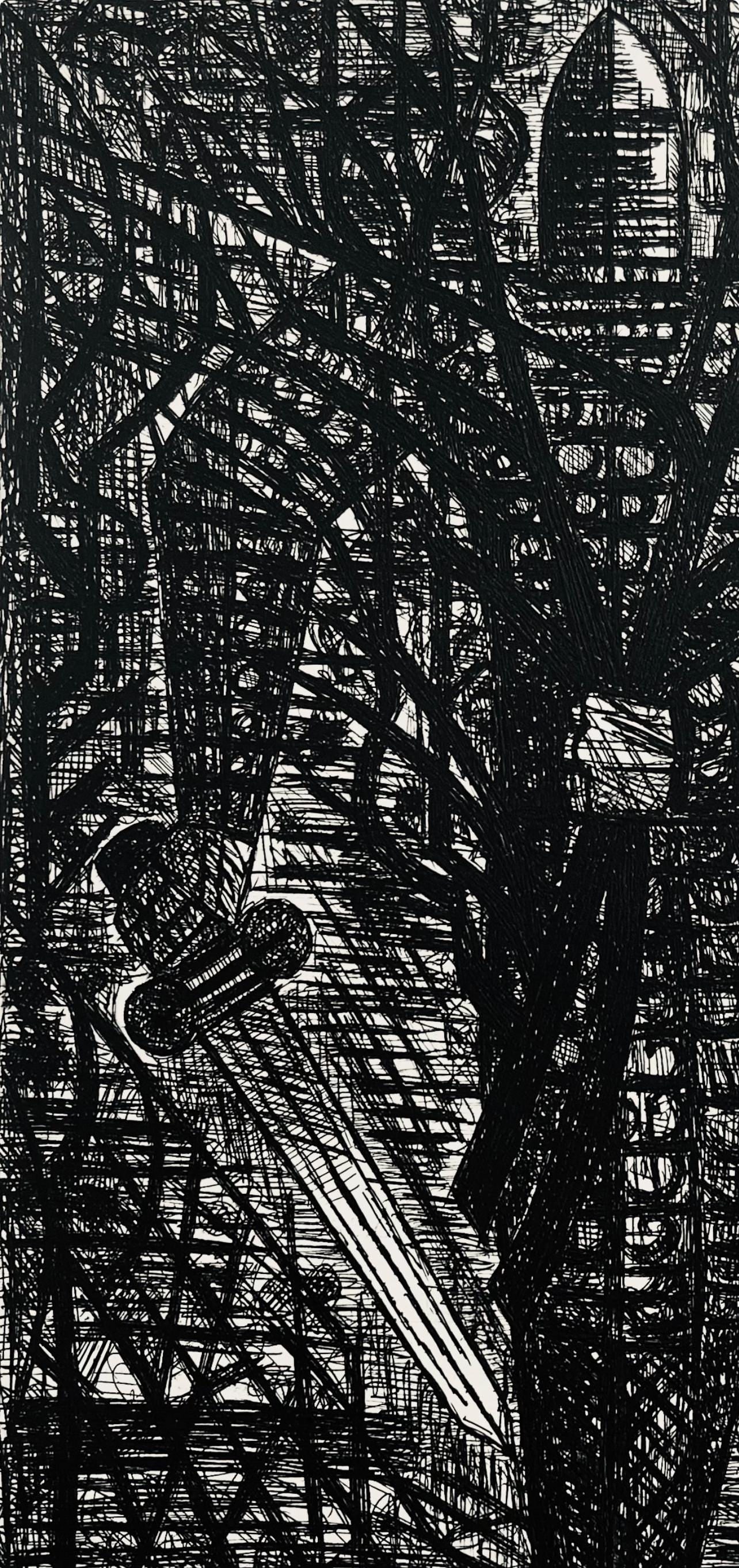 Etching - Marcel Gromaire - La Foret En Marche - Scne XXIII - Shakespeare - Macbeth - Eaux-fortes - 3