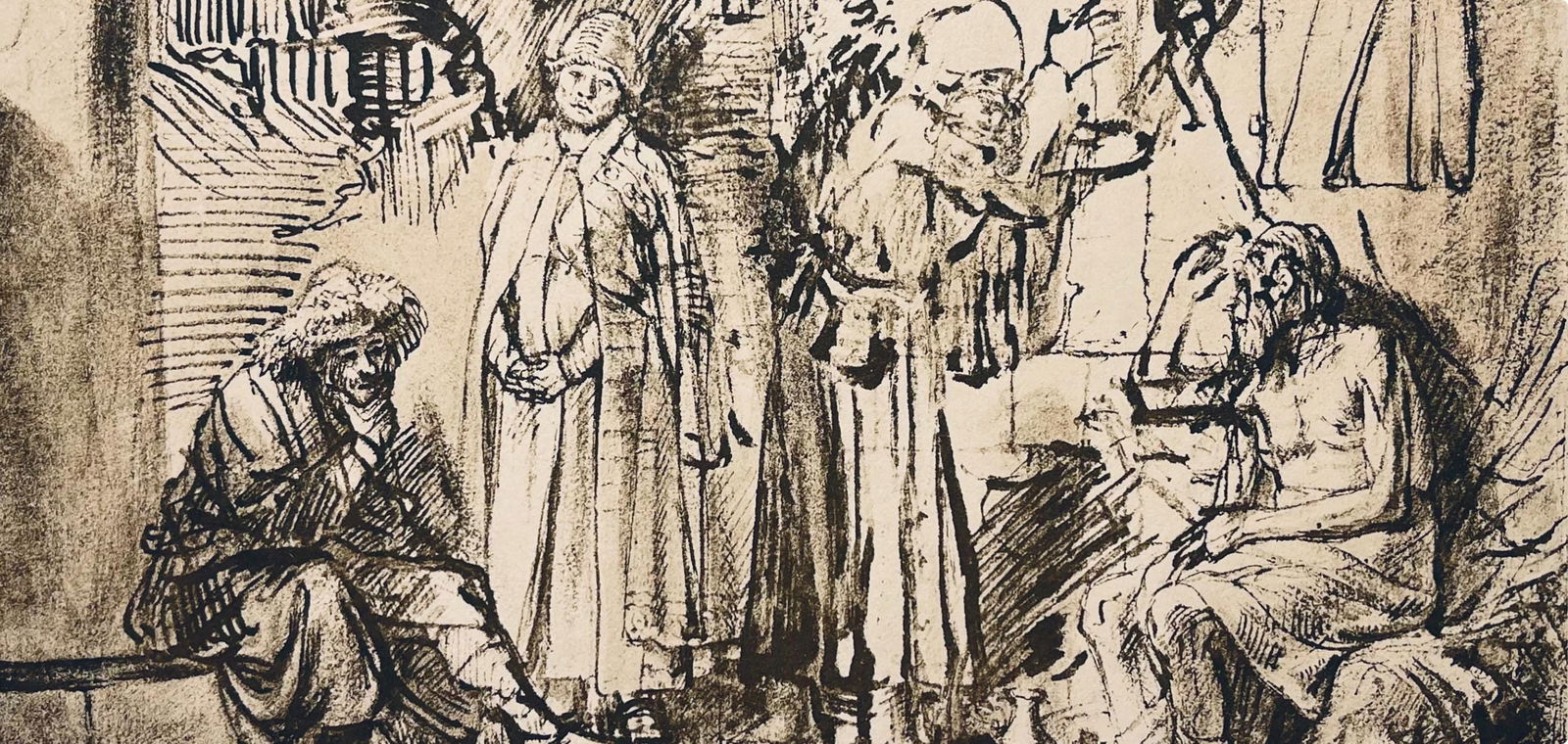 Collotype - Rembrandt van Rijn - Job and His Friends - 2