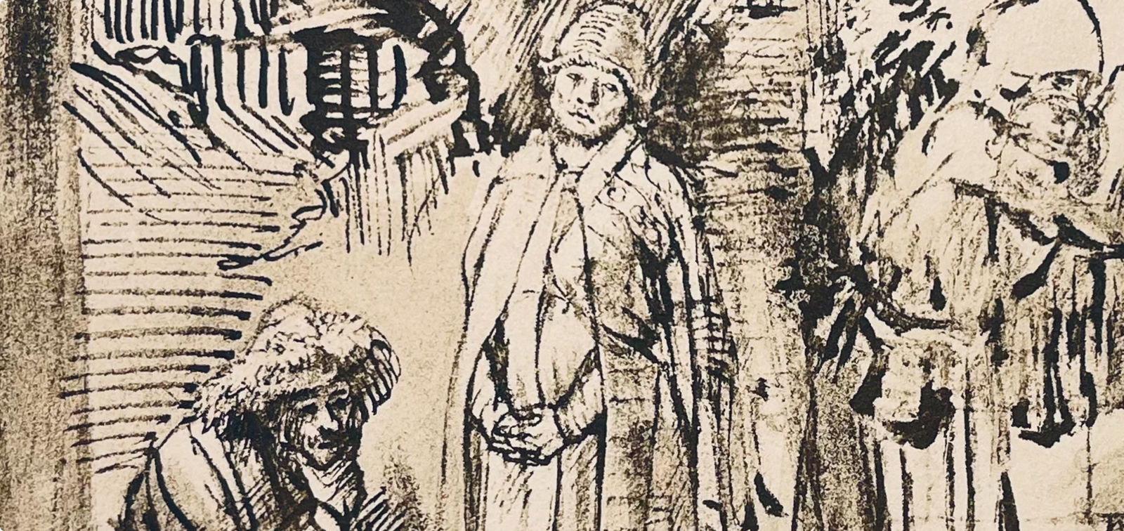 Collotype - Rembrandt van Rijn - Job and His Friends - 5