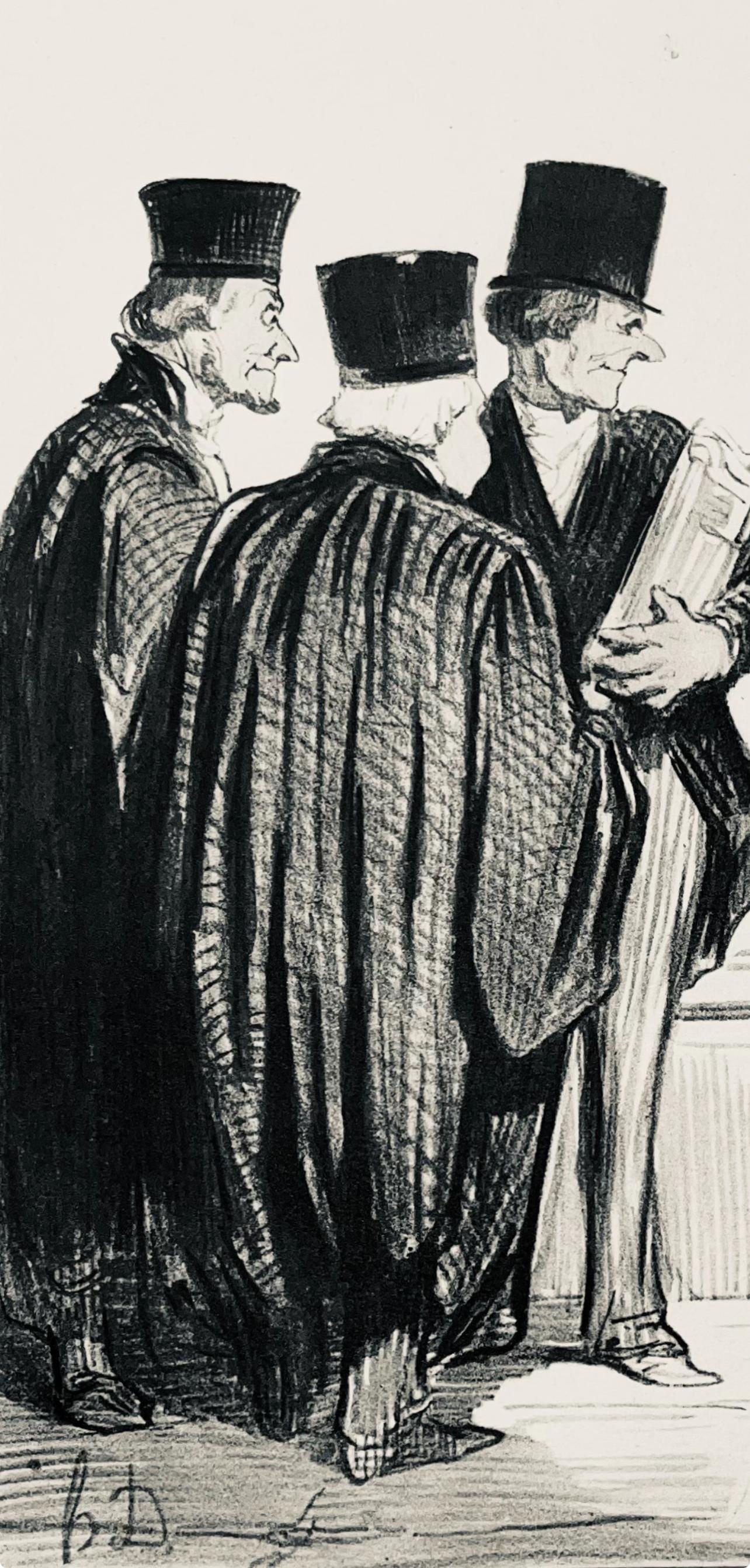 Lithograph - Honor Daumier - Composition - Law and Justice - 2