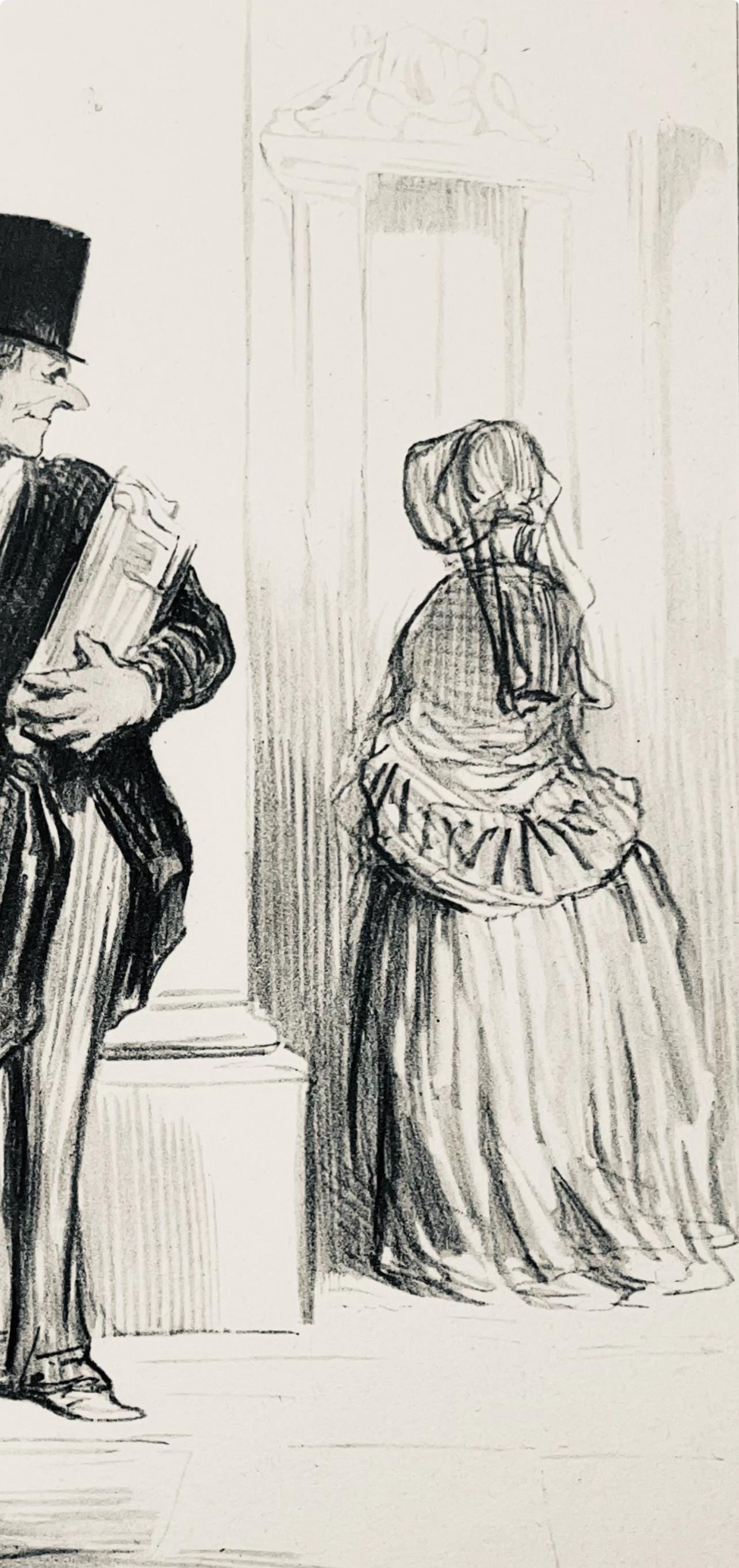 Lithograph - Honor Daumier - Composition - Law and Justice - 4