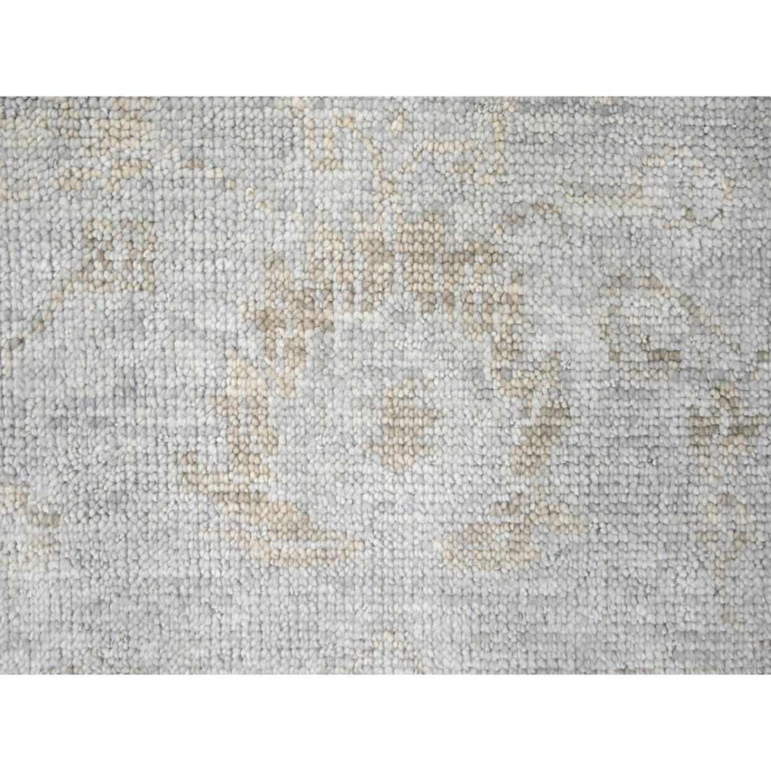 Rug 7'9"x9'8" Gray Supple Collection Hand Knotted Soft Wool Oushak Design - 8