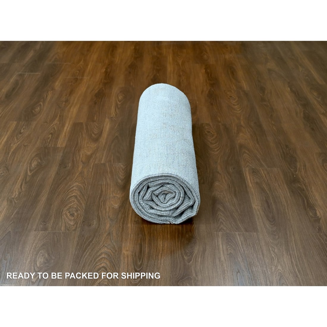 Rug 7'9"x9'8" Gray Supple Collection Hand Knotted Soft Wool Oushak Design - 9