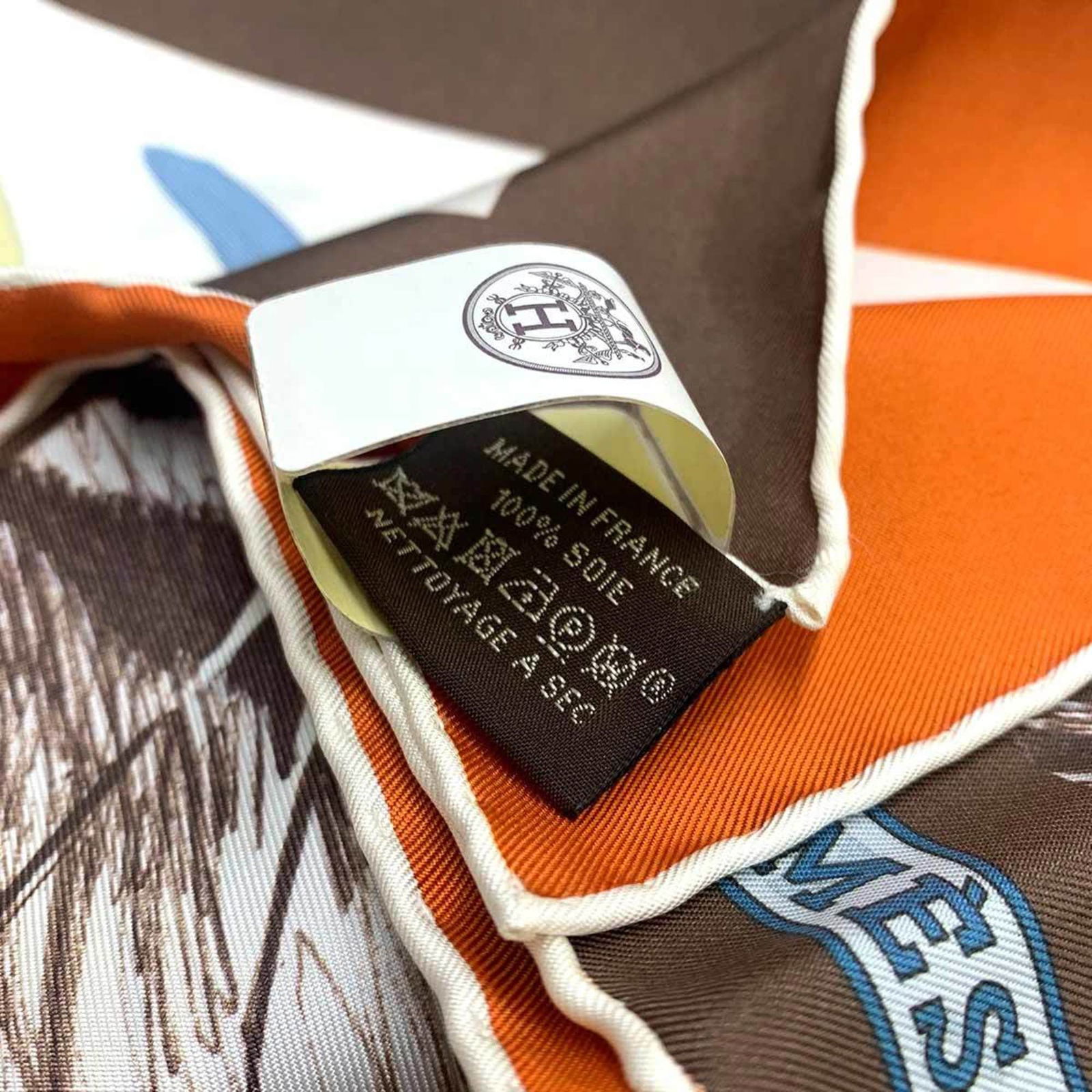 Silk Hermes Scarf - 5