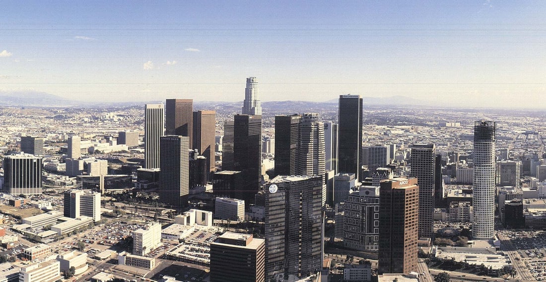 Photograp JACK RANKIN Los Angeles California 13.5" x 40" Offset Lithograph 1990 - 3