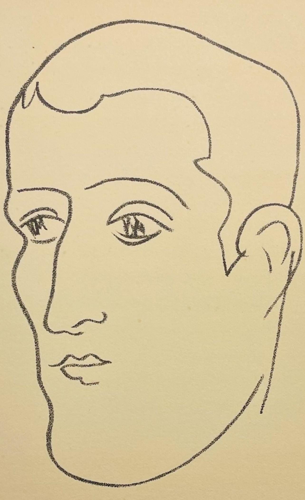 Lithograph - Henri Matisse - Composition (Duthuit 31) - Apollinaire - 2