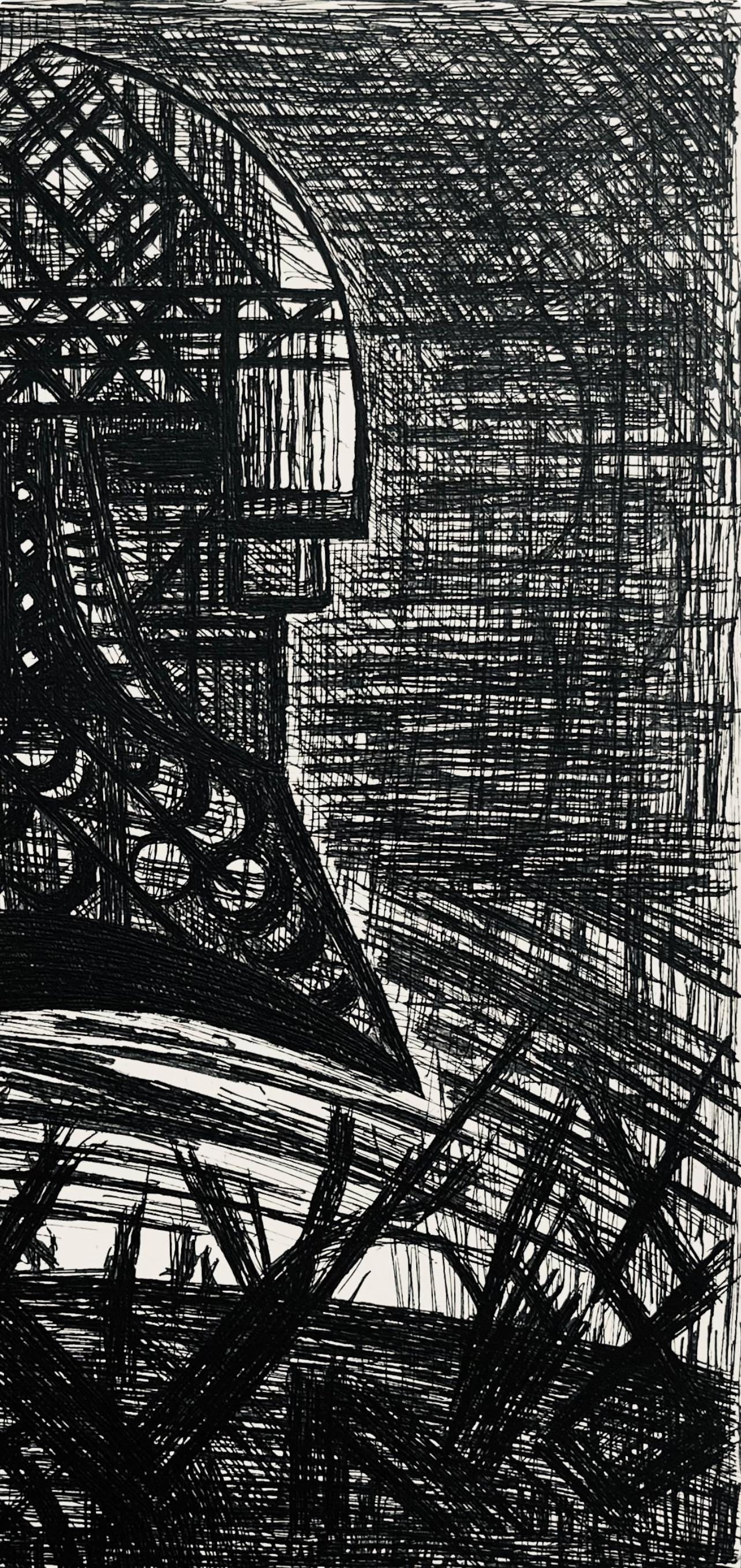 Etching - Marcel Gromaire - Prsage - Tte Arme - Scne XVI - Shakespeare - Macbeth - Eaux-fortes de - 4