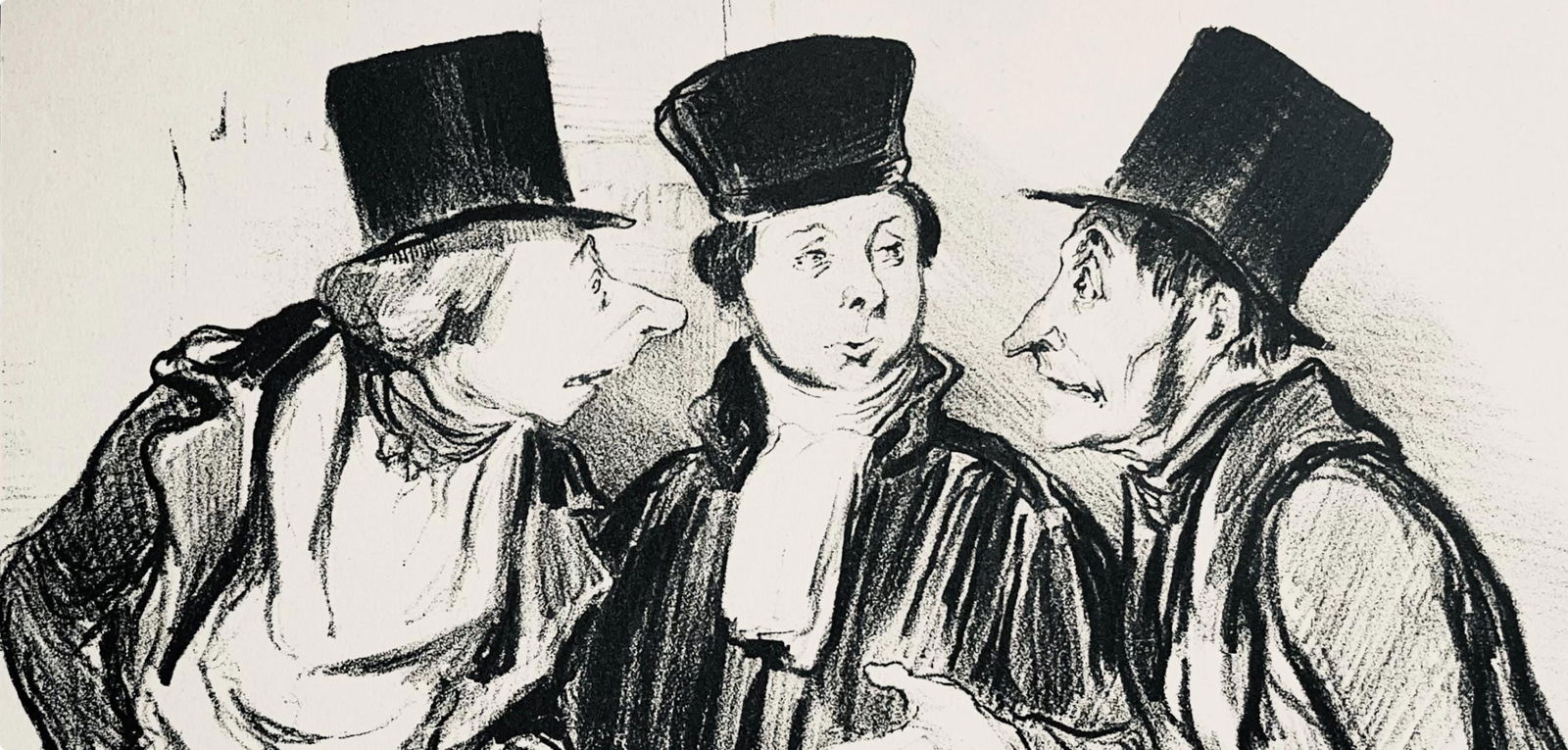 Lithograph - Honor Daumier - Composition - Law and Justice - 2