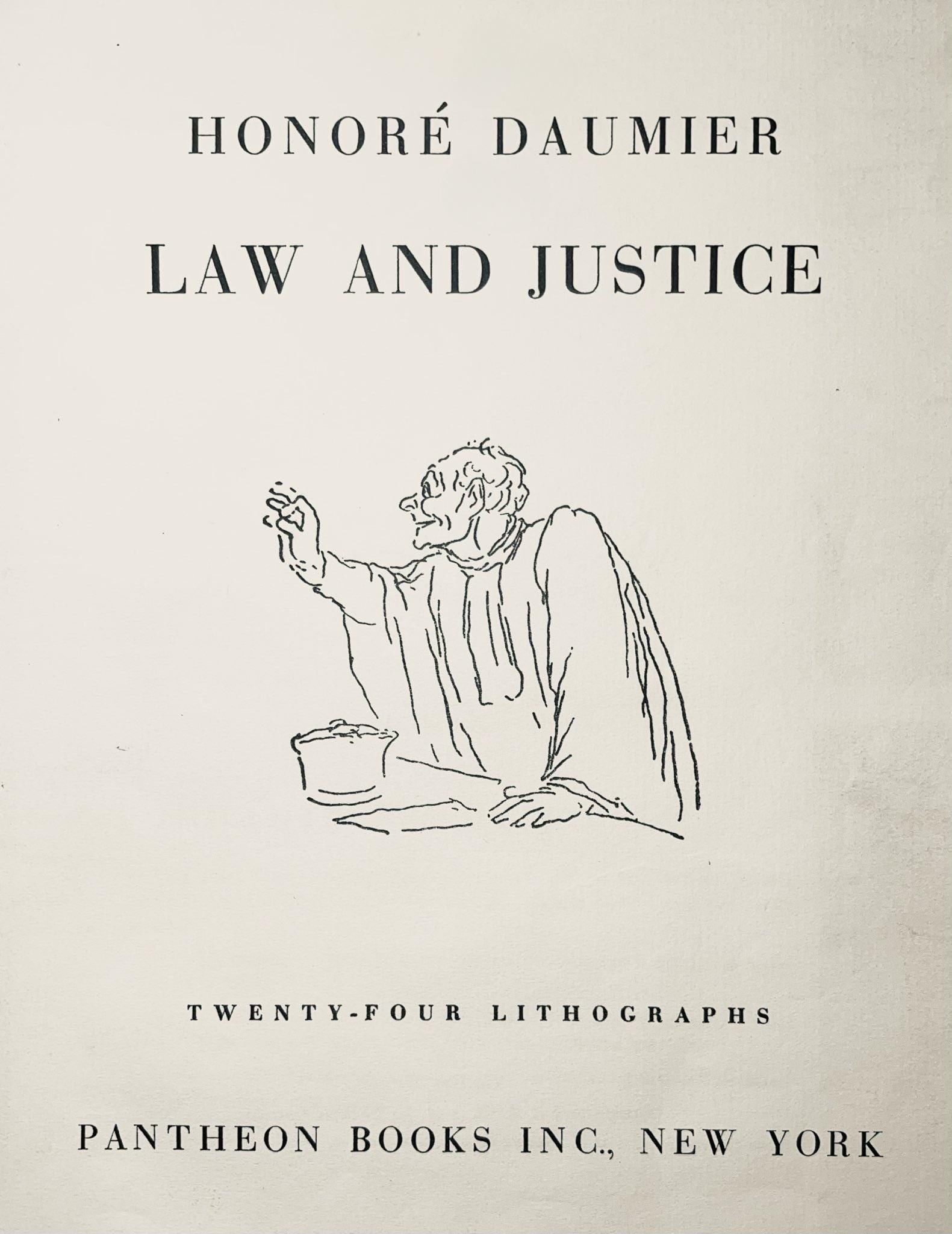 Lithograph - Honor Daumier - Composition - Law and Justice - 5