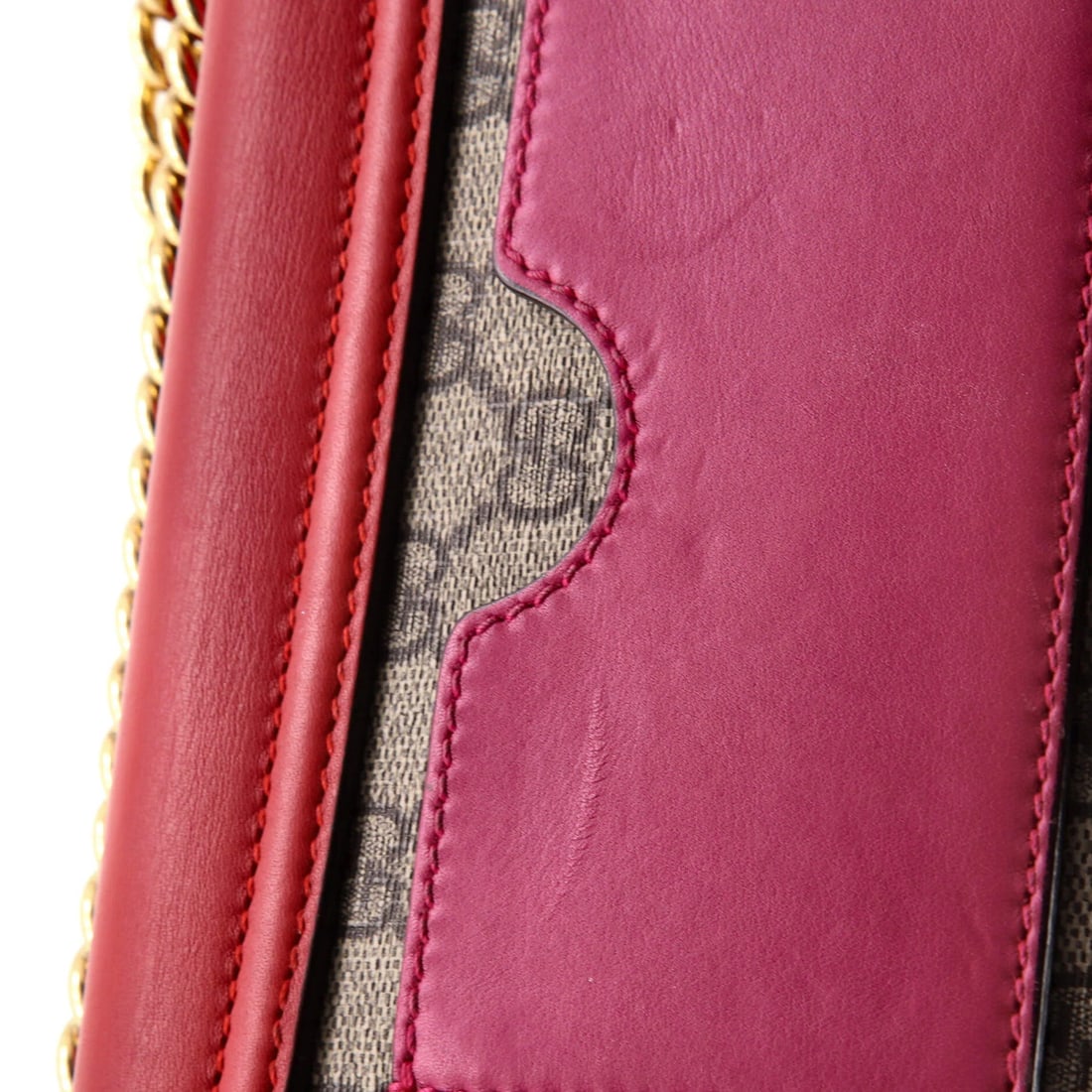 Small Gucci Padlock Shoulder Bag GG Coated Canvas and Leather - 8