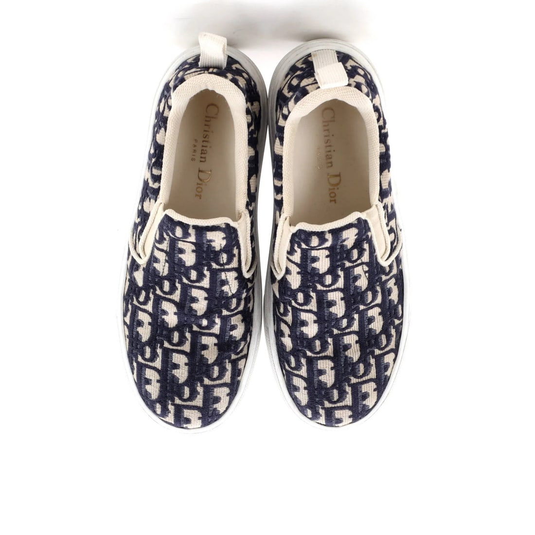 Canvas Christian Dior Women's Solar Slip-On Sneakers Oblique - 2