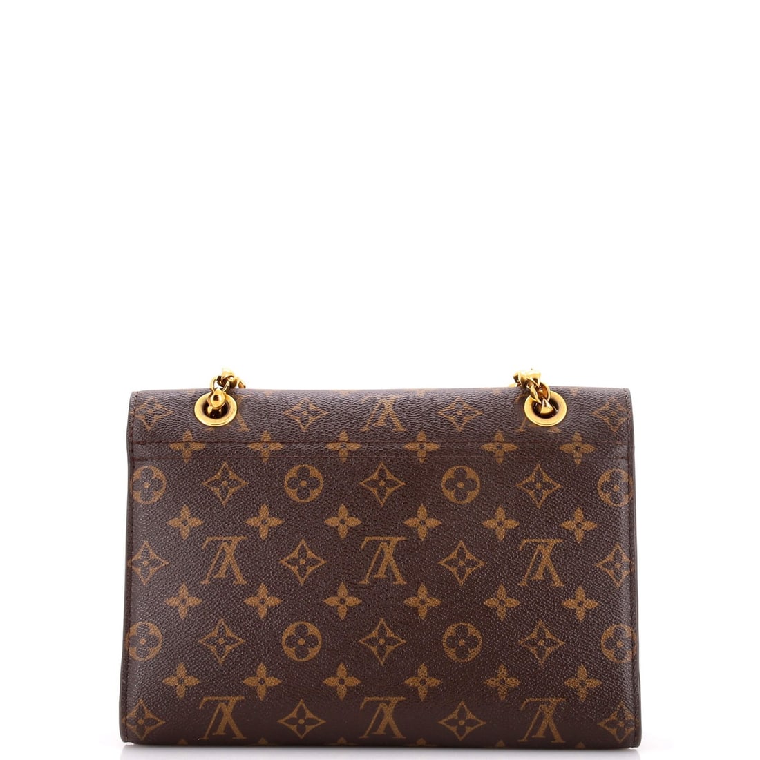 Leather Louis Vuitton Victoire Handbag Monogram Canvas and - 3