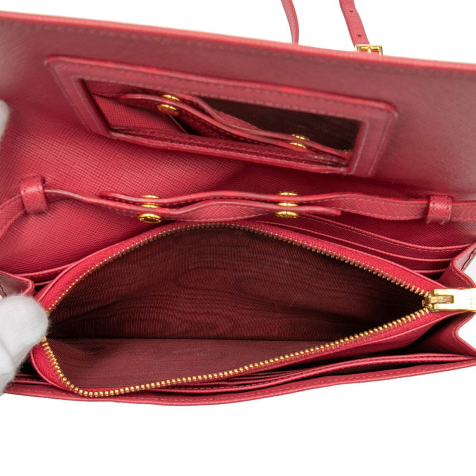 Leather Prada Shoulder Bag - 5