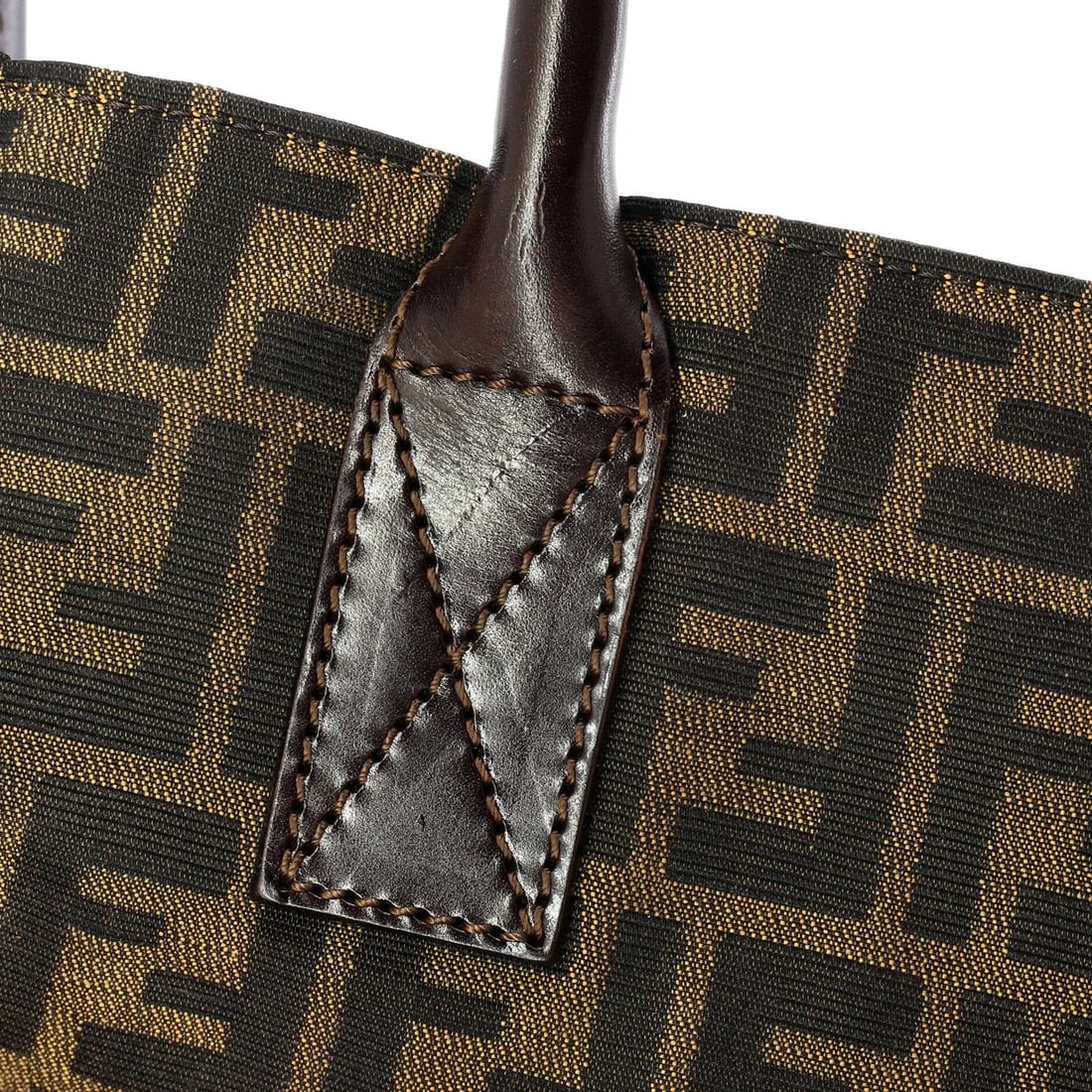 Medium Fendi Vintage Open Tote Zucca Canvas - 6