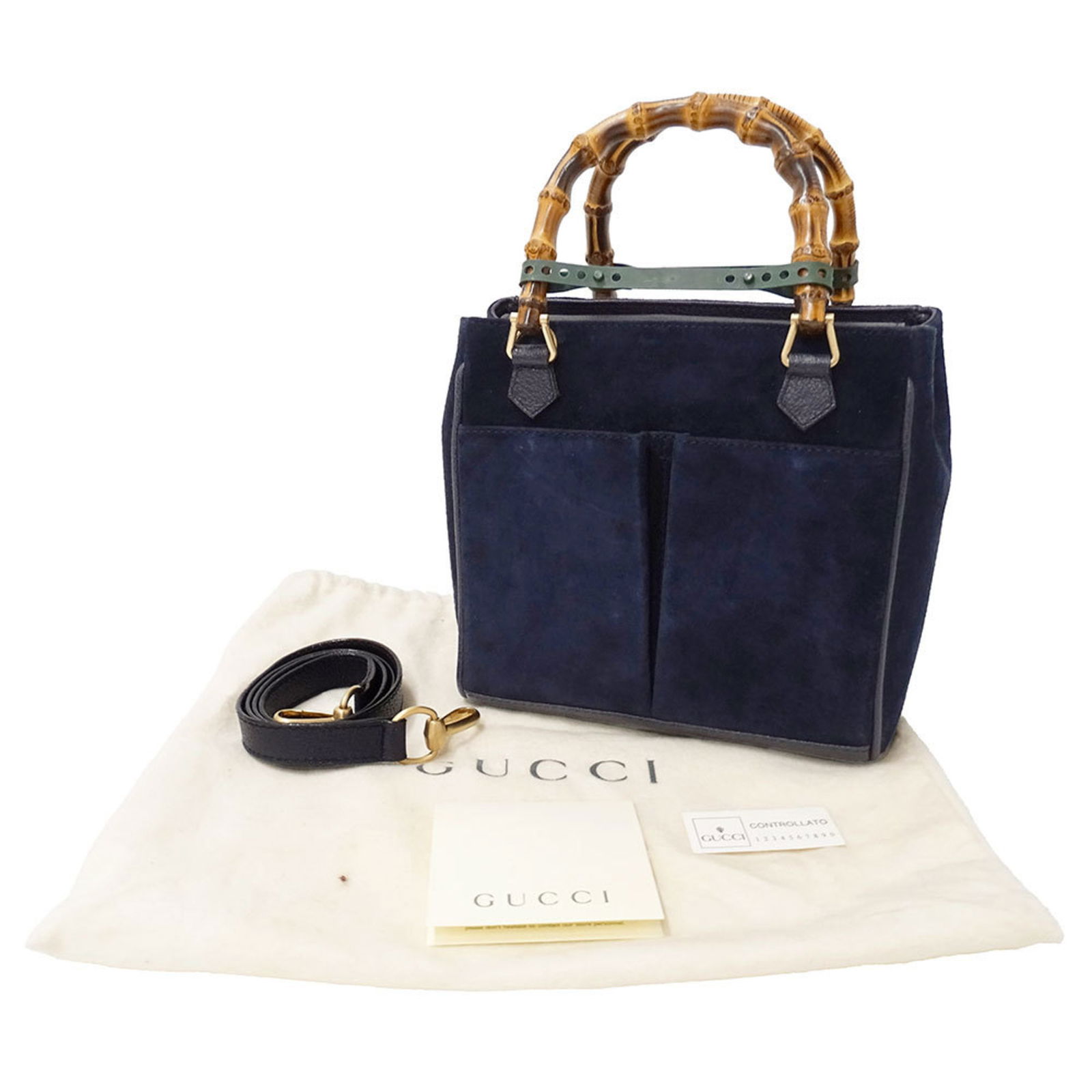 Shoulder Bag Suede - Gucci Handbag - 6